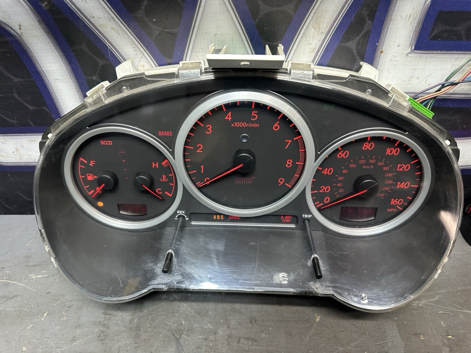 2005-2007 Subaru Impreza WRX STi OEM Speedometer Gauge Cluster 125,876 Miles 06