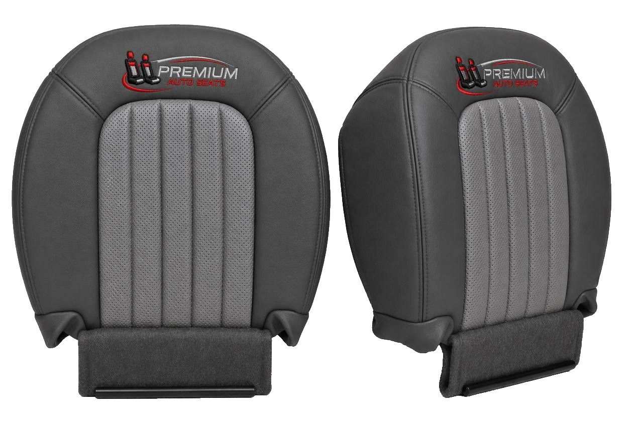 2002-2005 Mercury Mountaineer Driver & Passenger Bottoms Leather Seat Cover GRAY 2002-2005 Mercury Mountaineer Driver & Passenger Bottoms Leather Seat Cover GRAY