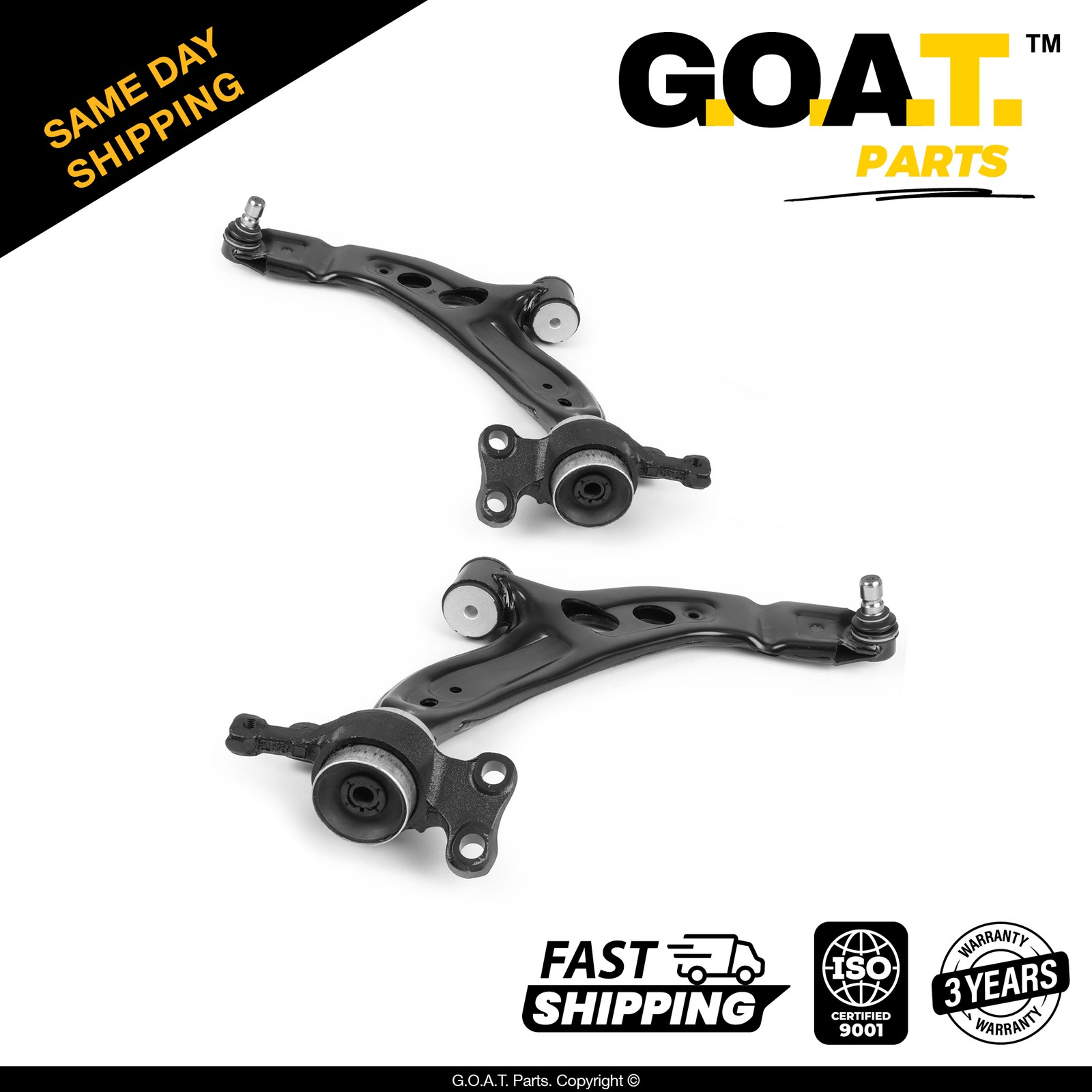 Pair Front Lower Control Arm w Ball Joint Assembly Set for 2015-2025 Mini Cooper