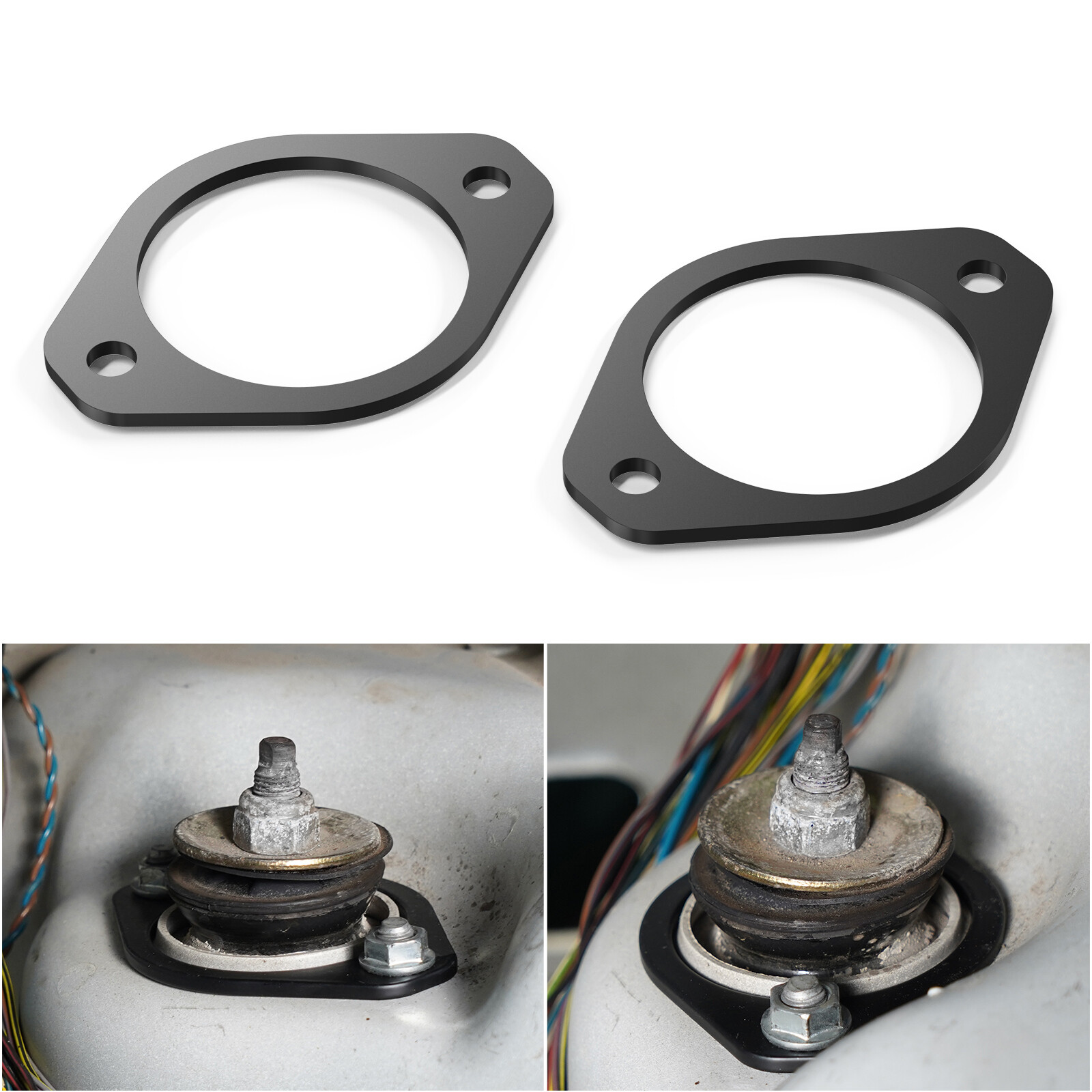 2x Rear Suspension Strut Mount Reinforcement Plates For BMW E30 E36 E46 Z3 Z4