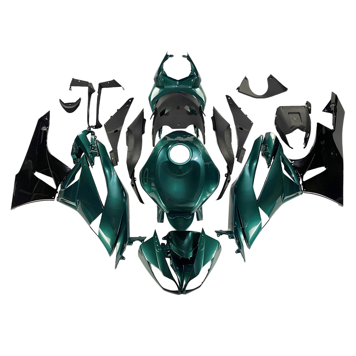 ABS Fairings Kit for Kawasaki Ninja ZX6R 2009 - 2012 10 11 Body Kit Pearl Teal