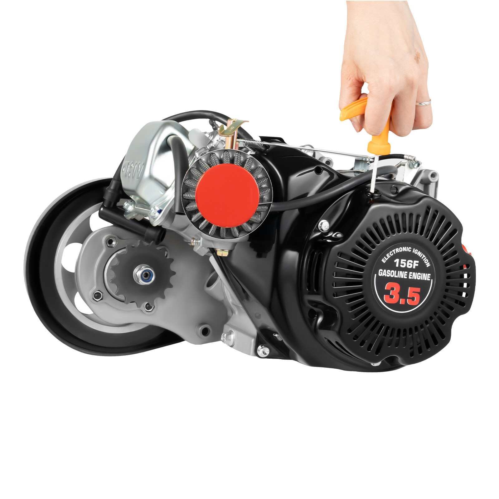 4 Stroke 100cc Bike Engine Kit Set Gas Motorized Motor Bicycle Modified Engine