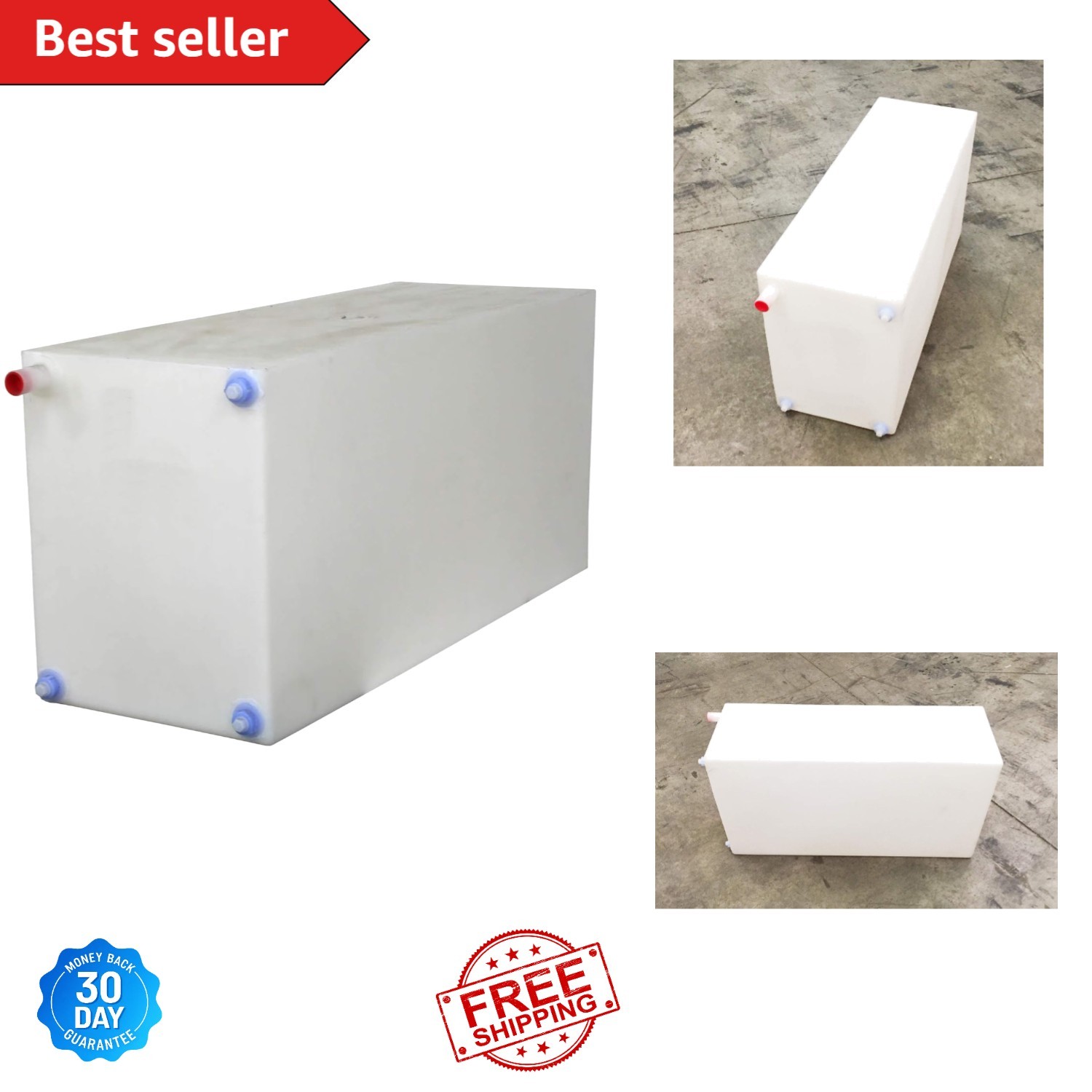 30 Gallon Fresh/Gray Water Tank - Space-Saving & Corrosion-Resistant Design