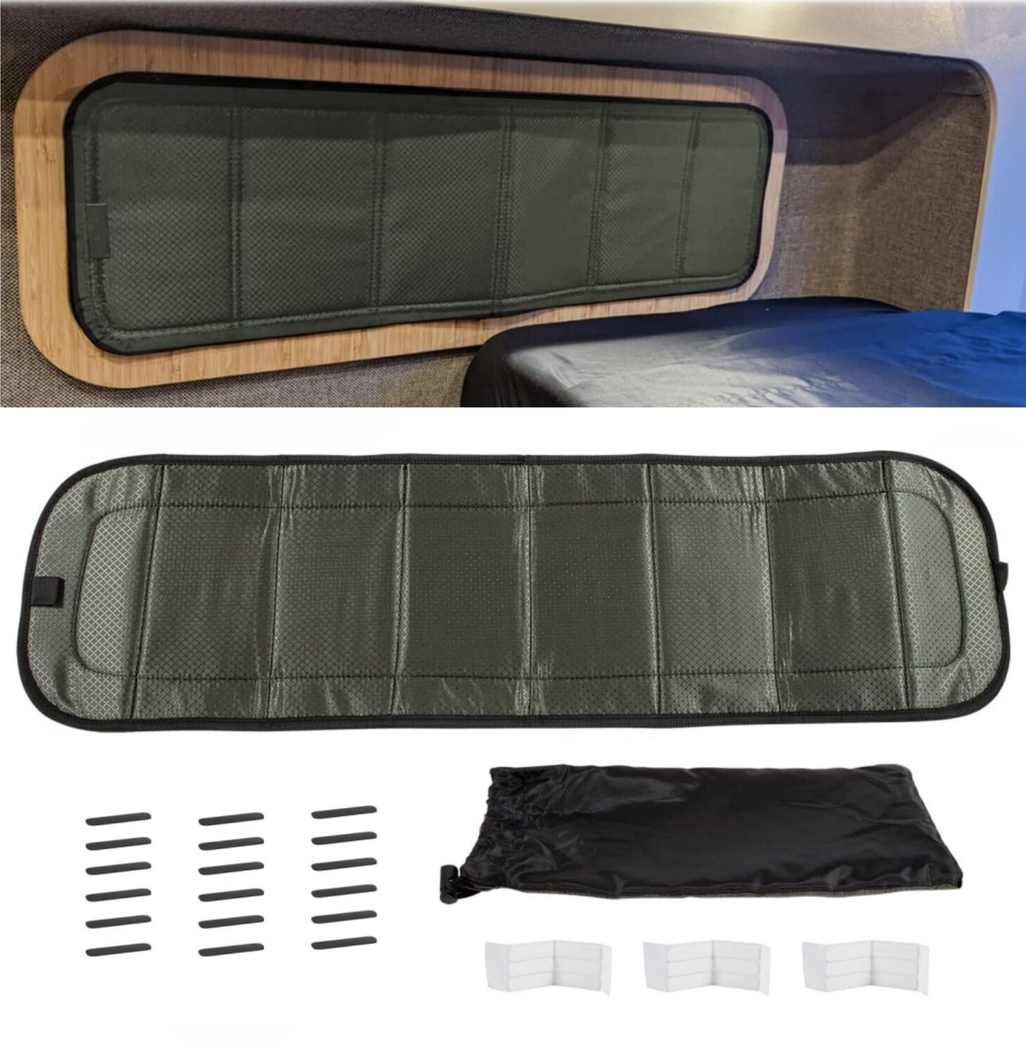 Bunk Window Covers Insulated Sliding RV/Van RB Components 36\
