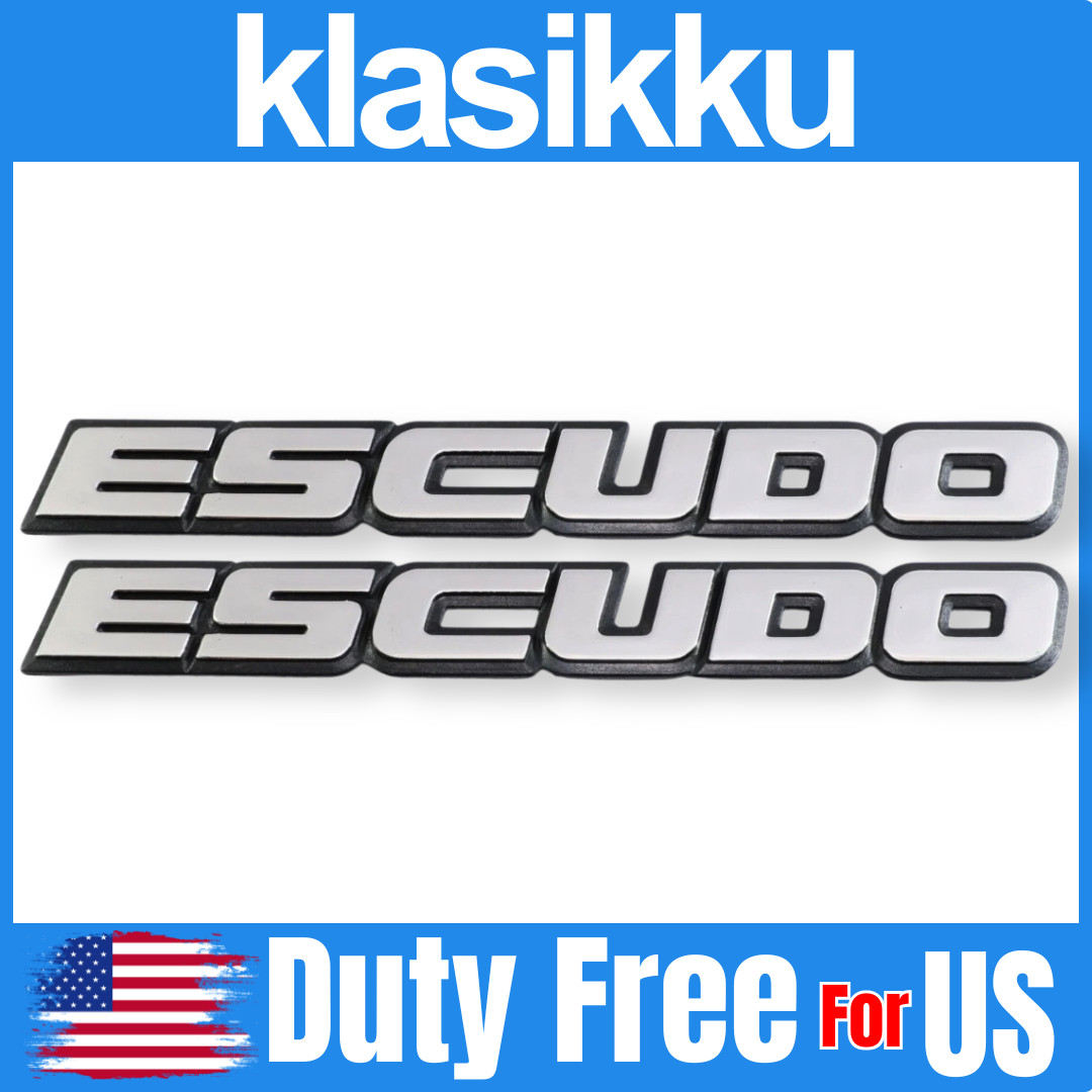 Fits For SUZUKI ESCUDO SIDE EMBLEM FRONT DOOR EMBLEM ESCUDO ( 2Pcs )
