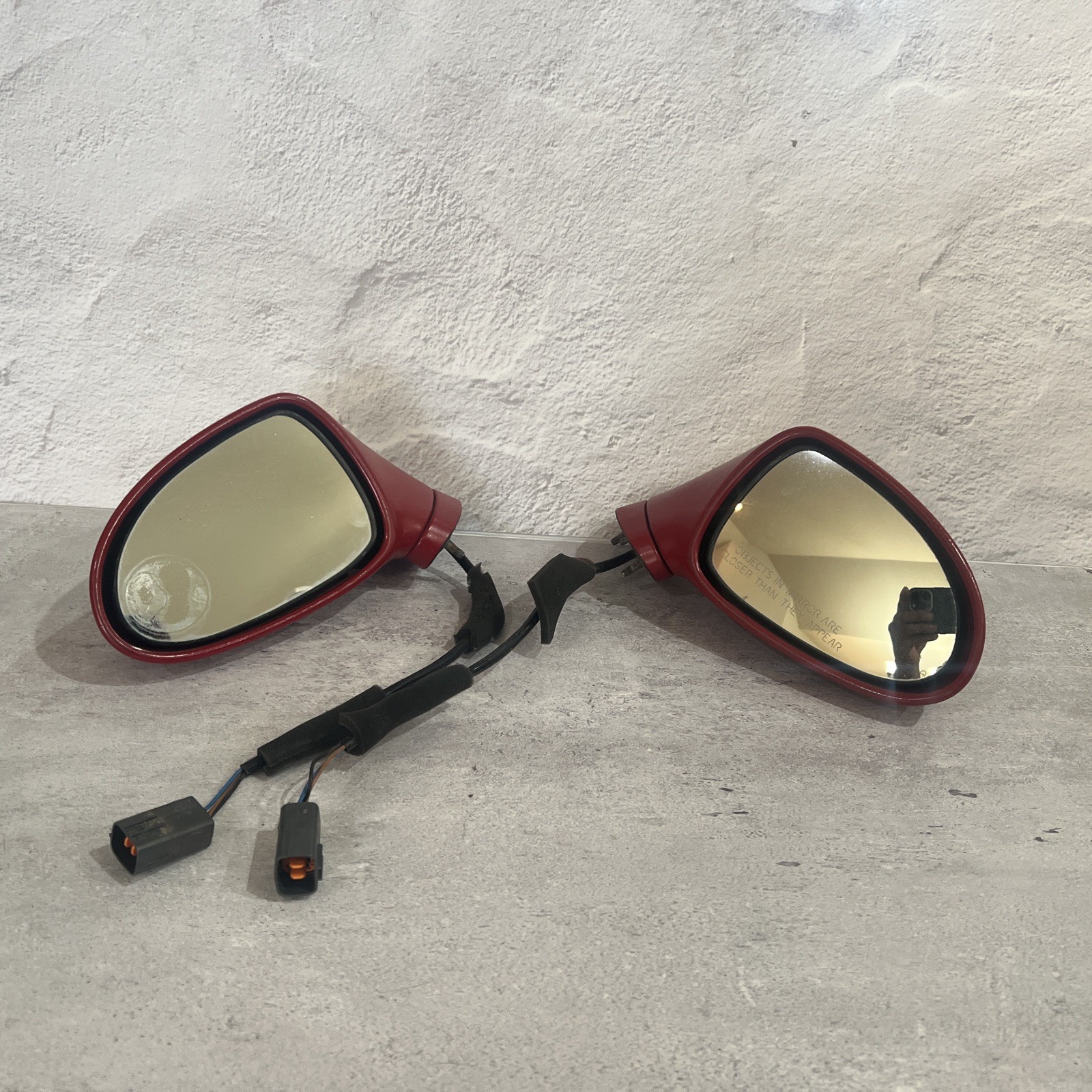 1999-2005 MAZDA MX-5 MIATA OEM DOOR MIRROR LH RH Driver & Passenger Side Red 1999-2005 MAZDA MX-5 MIATA OEM DOOR MIRROR LH RH Driver & Passenger Side Red