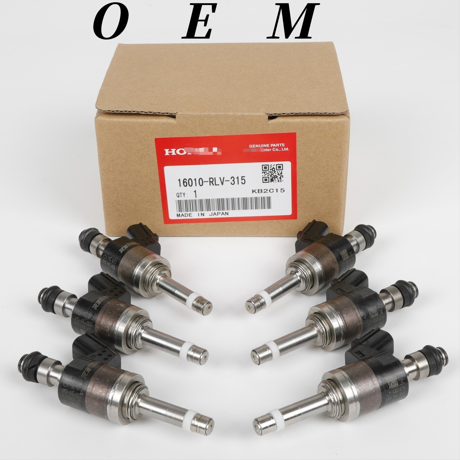 OEM 6PCS 16010-RLV-315 FOR Honda 3.5L Pilot Odyssey Ridgeline Fuel Injectors