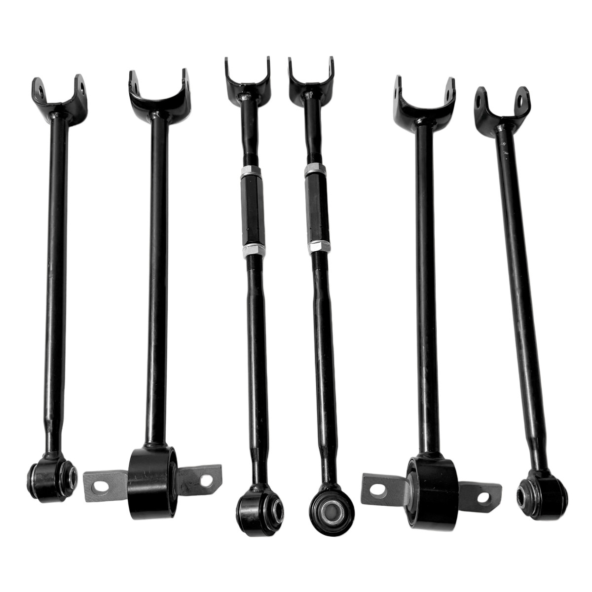 6Pcs Rear Suspension Control Arms W/Bushings Kit For Toyota Avalon Camry Lexus