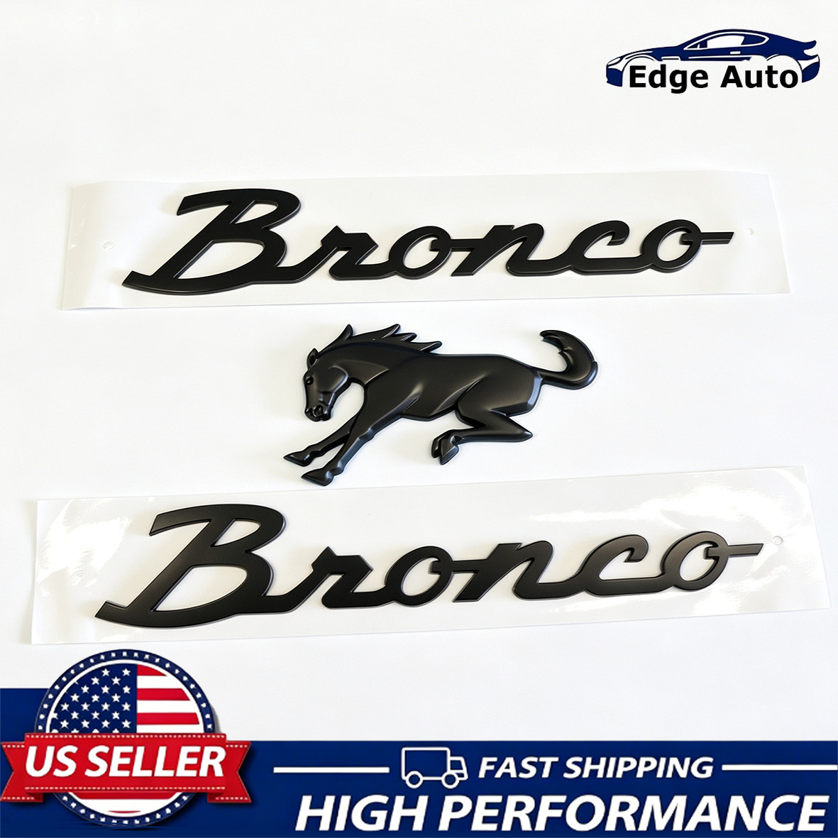 3PCS Matte Black Tailgate Fender Classic Emblem Badge for 2021-2026 Bronco SET 3PCS Matte Black Tailgate Fender Classic Emblem Badge for 2021-2026 Bronco SET