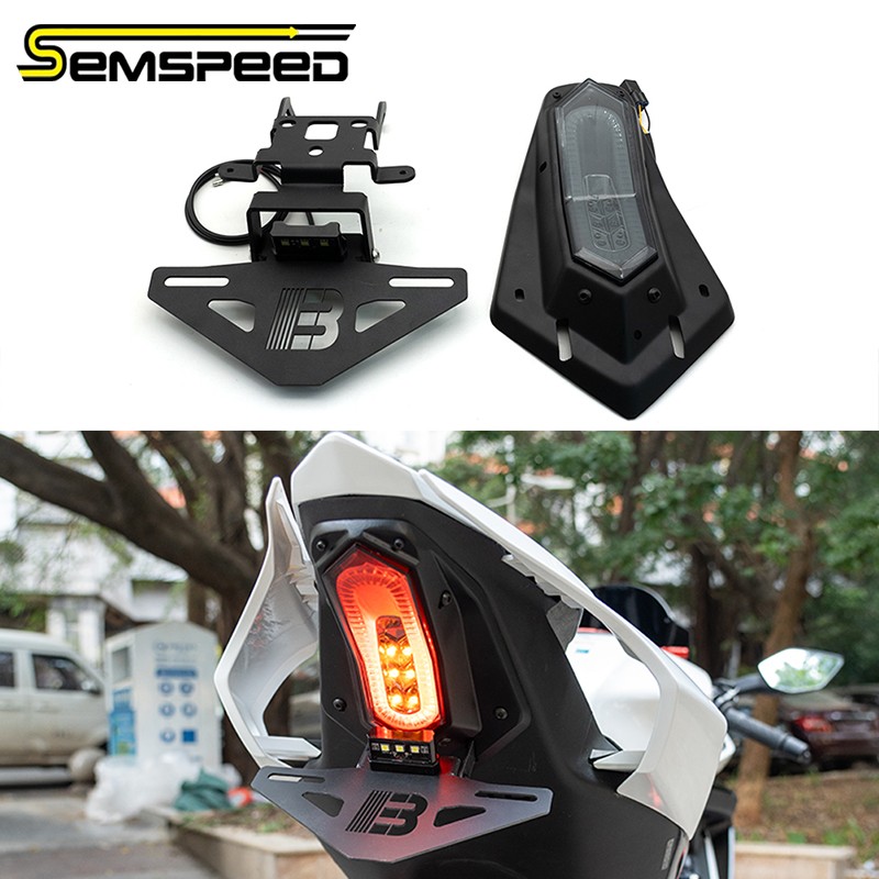 For CF-moto 675SR-R 675SS 675NK 675SR-S LED Tail Light License Plate Holder For CF-moto 675SR-R 675SS 675NK 675SR-S LED Tail Light License Plate Holder