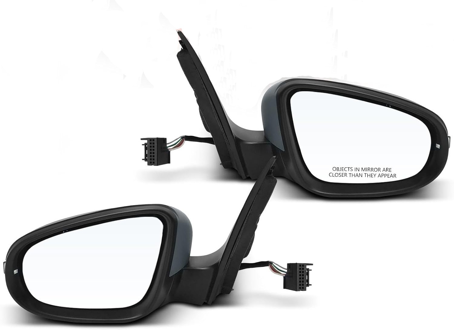 Pair Side Mirror For 2010-2014 Volkswagen GOLF R GTI Power Heated White LH+RH
