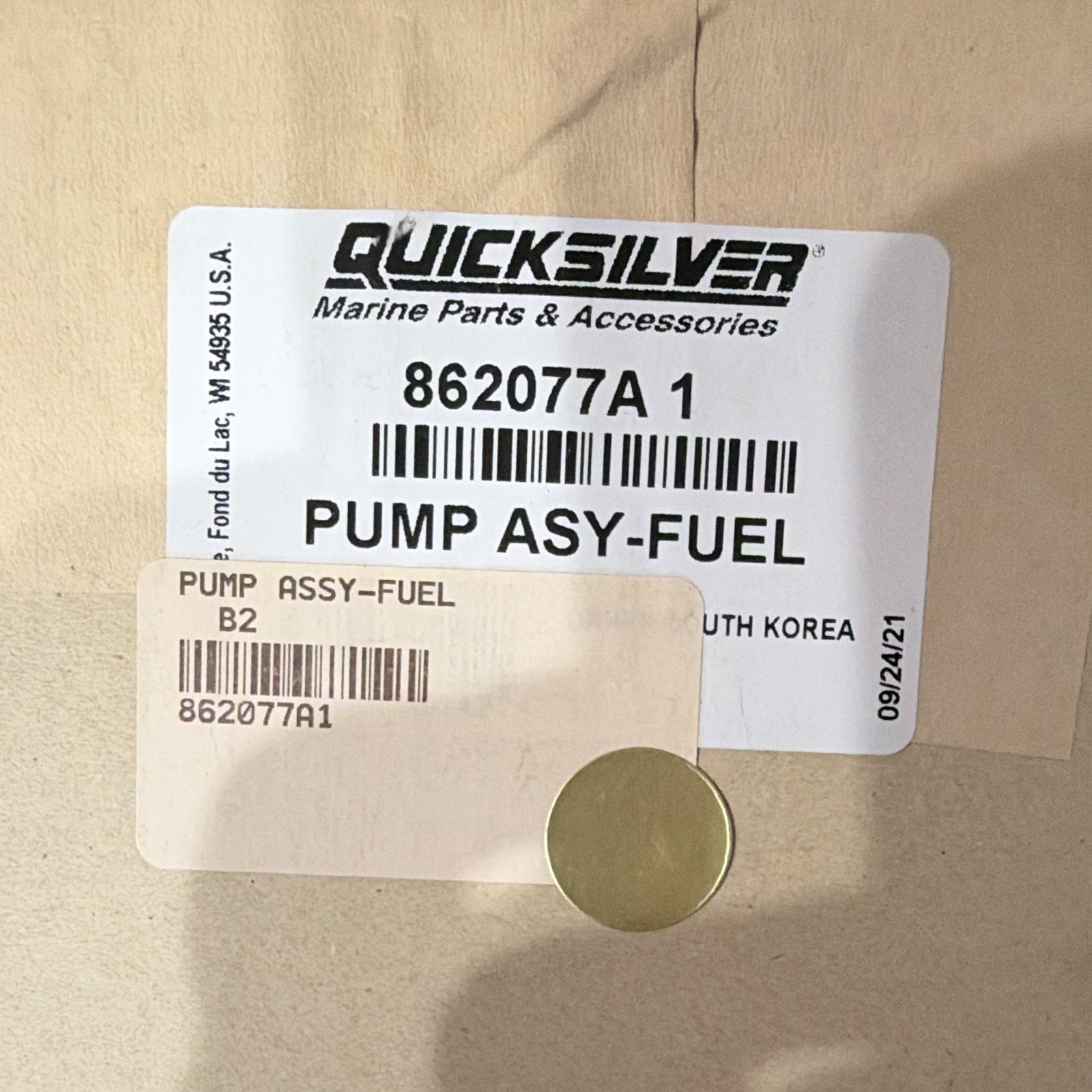 Brand New In Box Mercury Fuel Pump Brand New In Box Mercury Fuel Pump