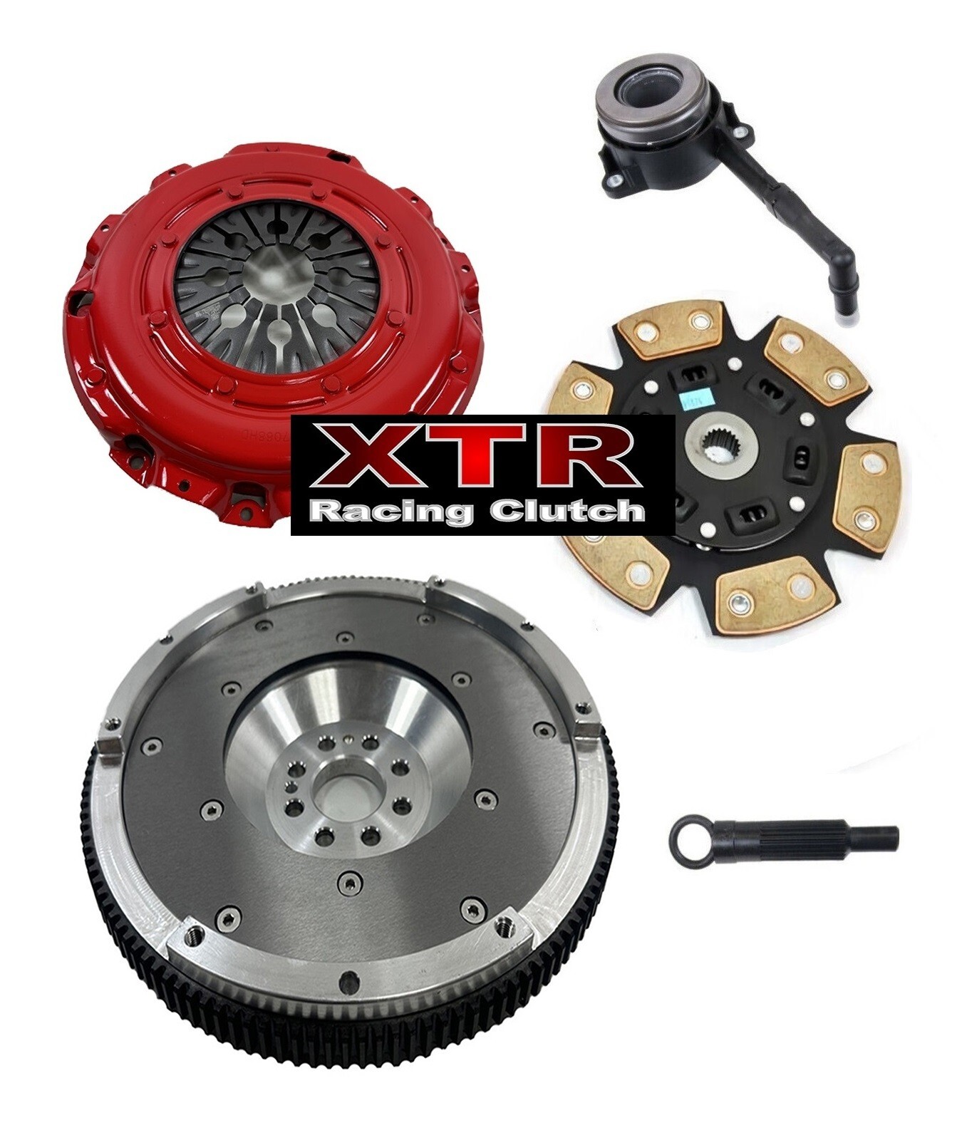 XTR STAGE 3 CLUTCH KIT+ALUMINUM FLYWHEEL for 08-14 VW GTI EOS JETTA AUDI A3 2.0L