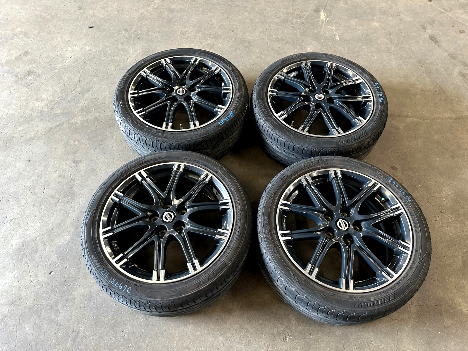 15-17 NISSAN JUKE NISMO INCH 18 WHEEL RIM WITH TIRE SET 225/45R18, OEM LOT3697