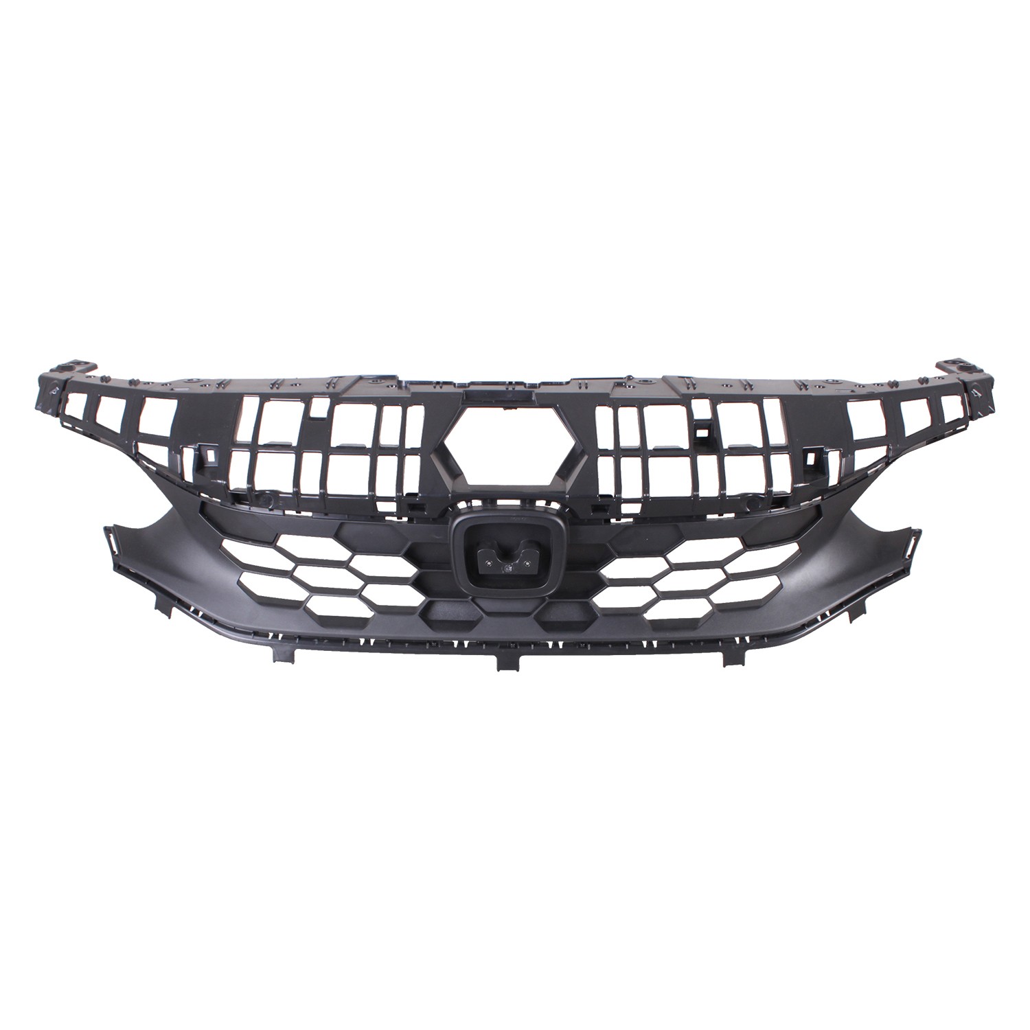 New Black Front Upper Grille Replaces 71200T43A01 One Piece