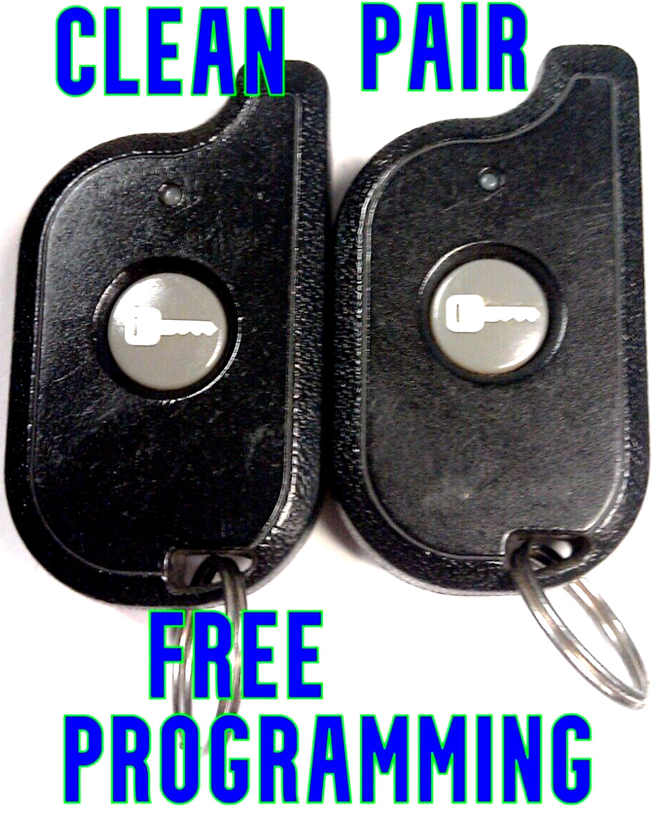 2X PAIR OF CLEAN PURSUIT KEYLESS REMOTE START TRANSMITTER ELVATCC P/N# 07S1BPR
