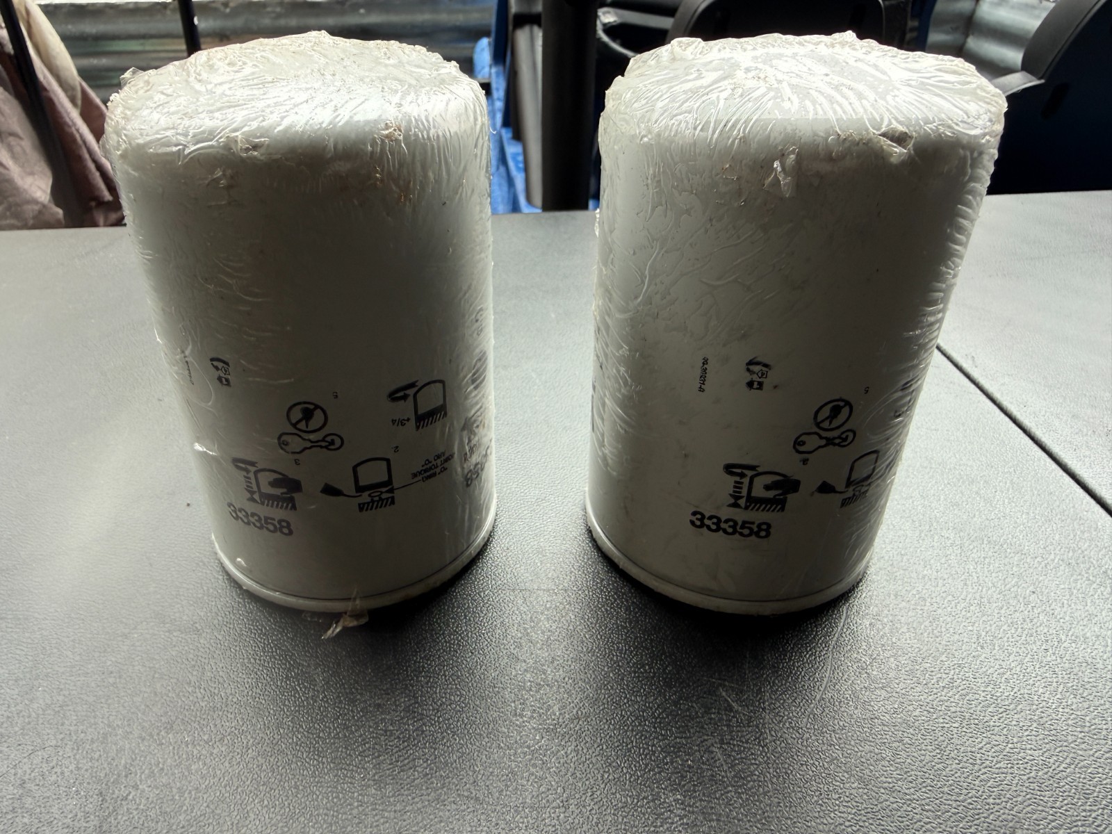 Lot of 2 WIX 33358 Heavy Duty Spin-On Fuel Filters for Commercial Truck and Trac