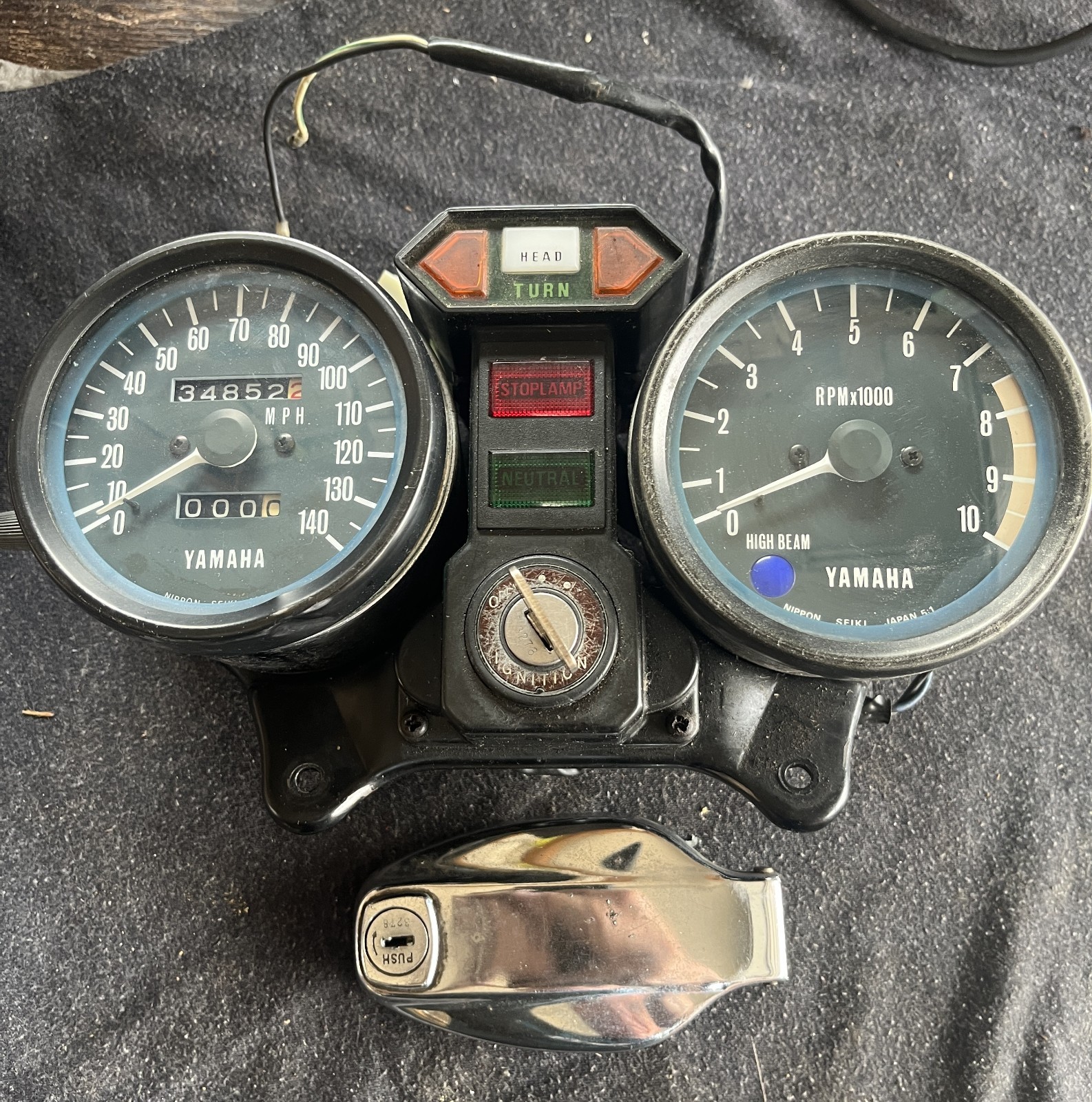 1978 Yamaha XS650 Gauge Cluster 1978 Yamaha XS650 Gauge Cluster