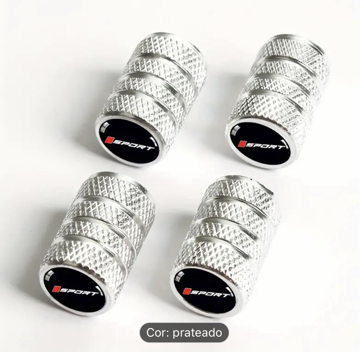 Conjunto de 4 Peças de Tampa de Entrada de Pneu de Carro em Liga de Alumínio Conjunto de 4 Peças de Tampa de Entrada de Pneu de Carro em Liga de Alumínio
