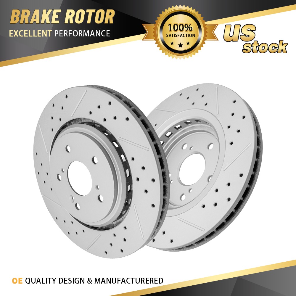12.60 inch (320mm) Front Drilled and Slotted Disc Brake Rotors for Acura TLX MDX 12.60 inch (320mm) Front Drilled and Slotted Disc Brake Rotors for Acura TLX MDX