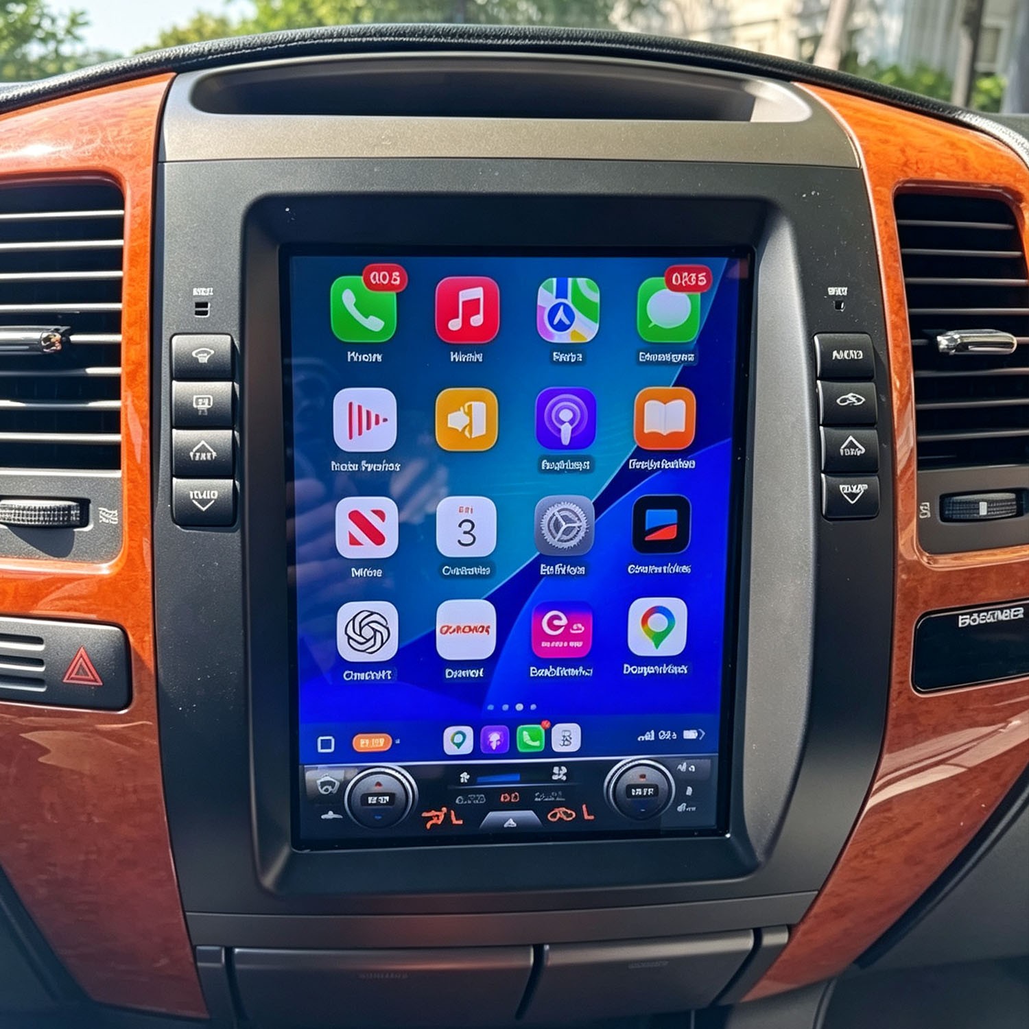 For Lexus GX470 2003-2009 Car Stereo Radio Apple CarPlay Android 15 GPS 4+64GB