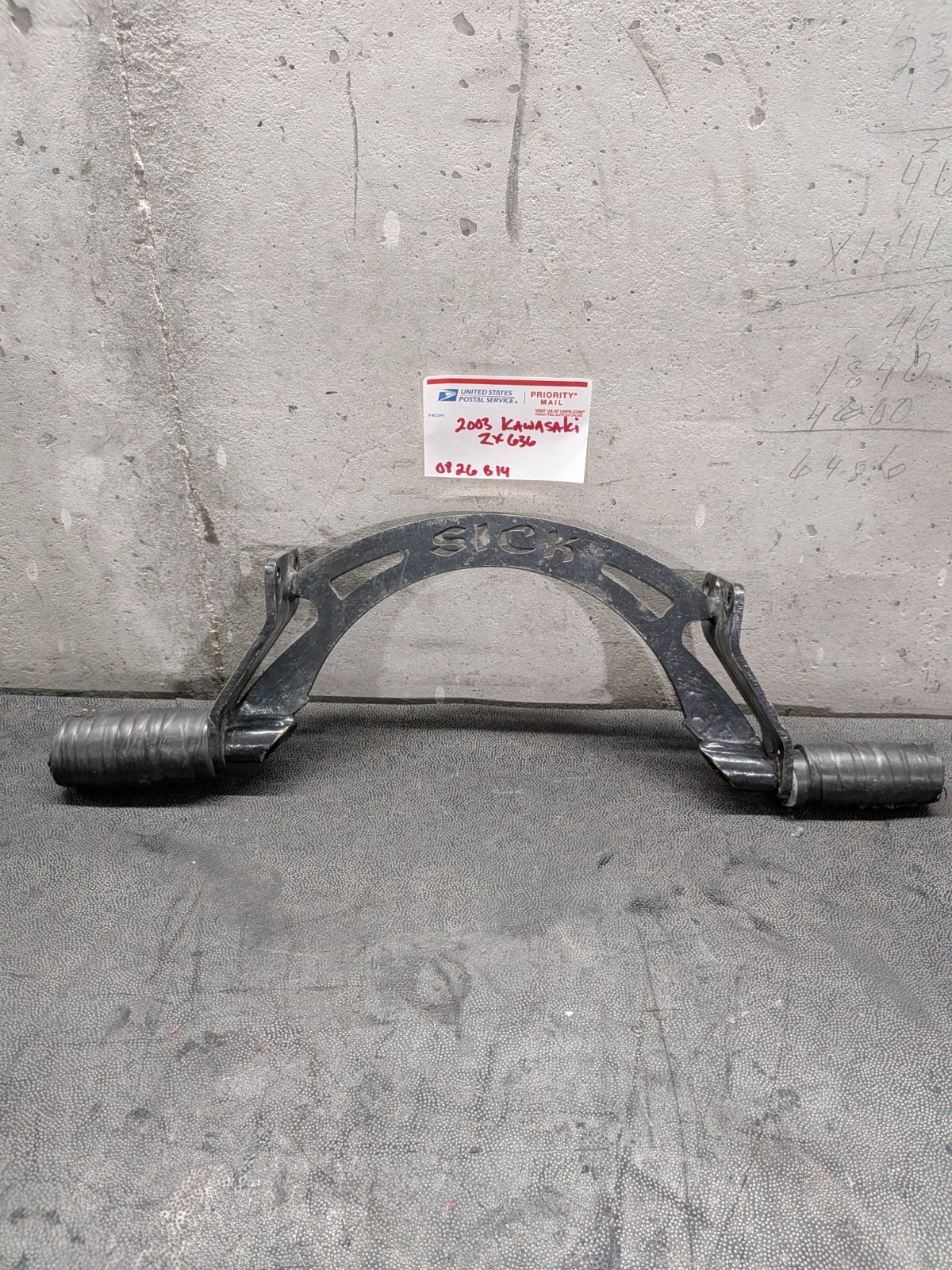 2003 Kawasaki ZX6 Sick Innovations Rear Stunt Pegs 0826B14