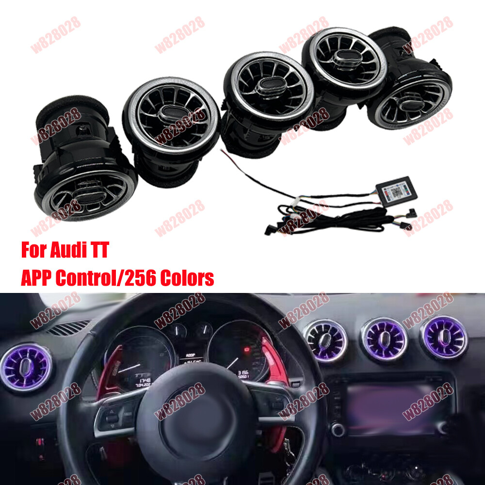 256 Colors APP Control Air Vent LED Ambient Light Decorative Lamp For Audi TT RS