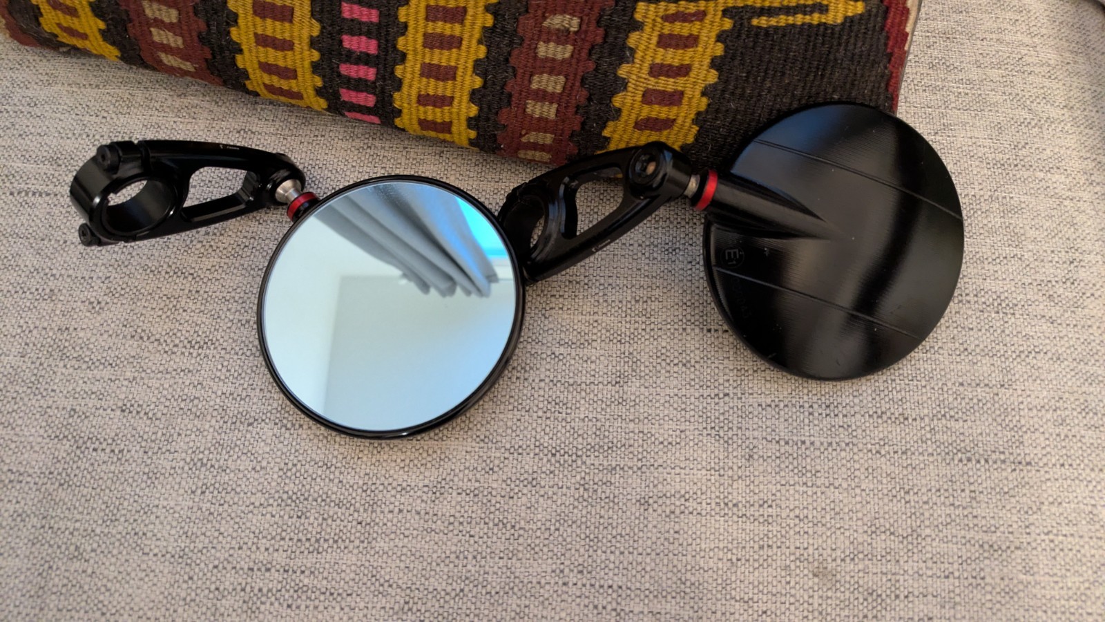 Rizoma Spy-R Bar End Mirror BS300B Black Billet Aluminum Universal 7/8\ Rizoma Spy-R Bar End Mirror BS300B Black Billet Aluminum Universal 7/8\