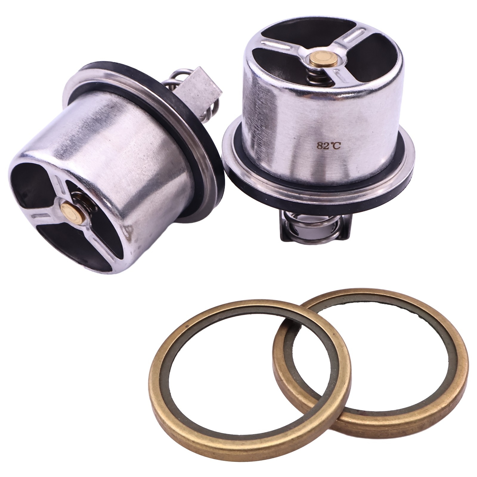 The New For Detroit Engine Series 60 82℃ 2Pcs Thermostat 23532436 Replaces