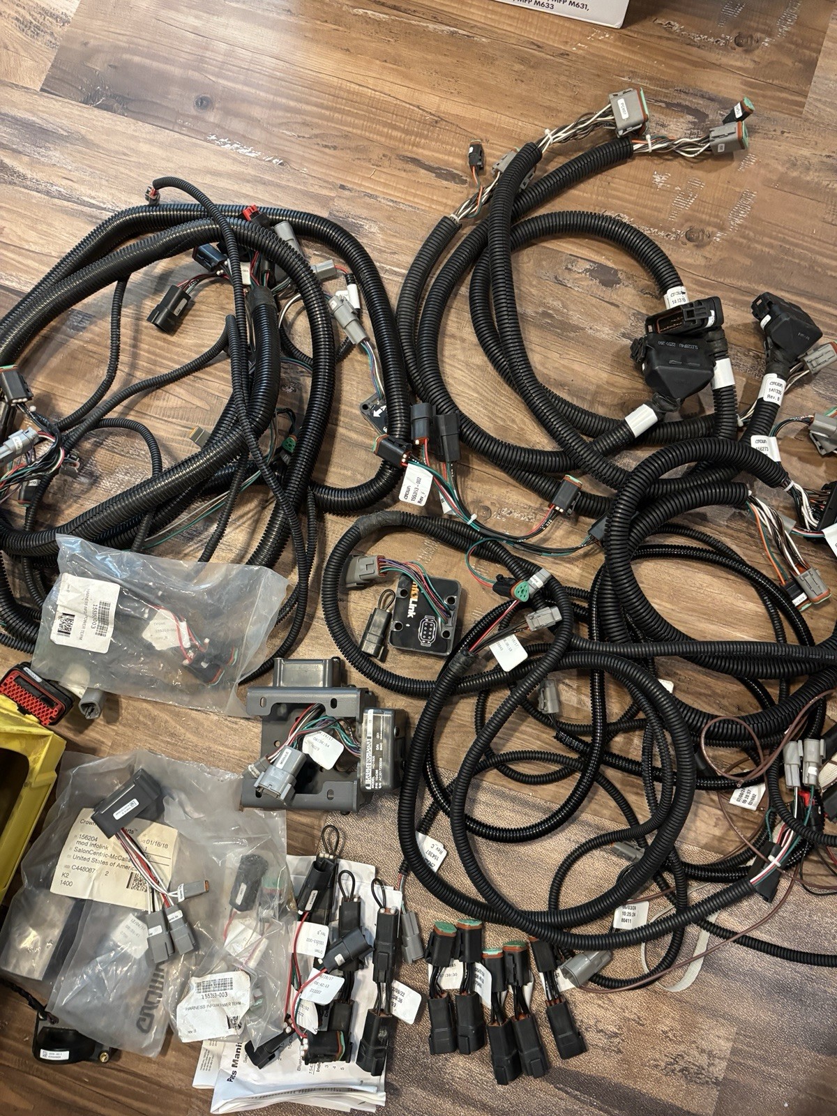 Huge lot of Crown Forklift Wiring Harness infolink parts