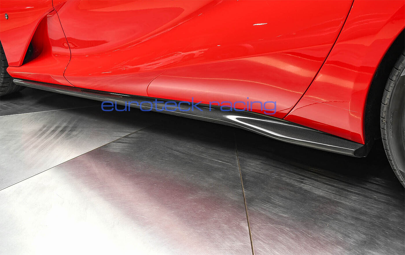 Ferrari 812 Superfast Carbon Fiber Side Skirts / Rocker Panels 2pc (Covers) NEW