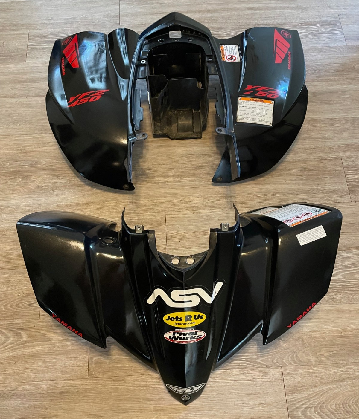 2004-2013 Yamaha YFZ 450 Fenders Front Rear Plastics Set Black 2004-2013 Yamaha YFZ 450 Fenders Front Rear Plastics Set Black