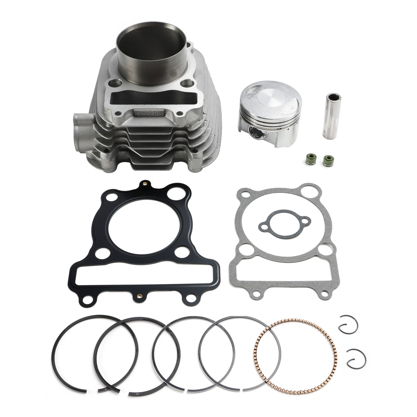 67mm Cylinder Jug Top End Piston Gaskets Kit for Yamaha YFM200 Moto 4 1985-89 A1