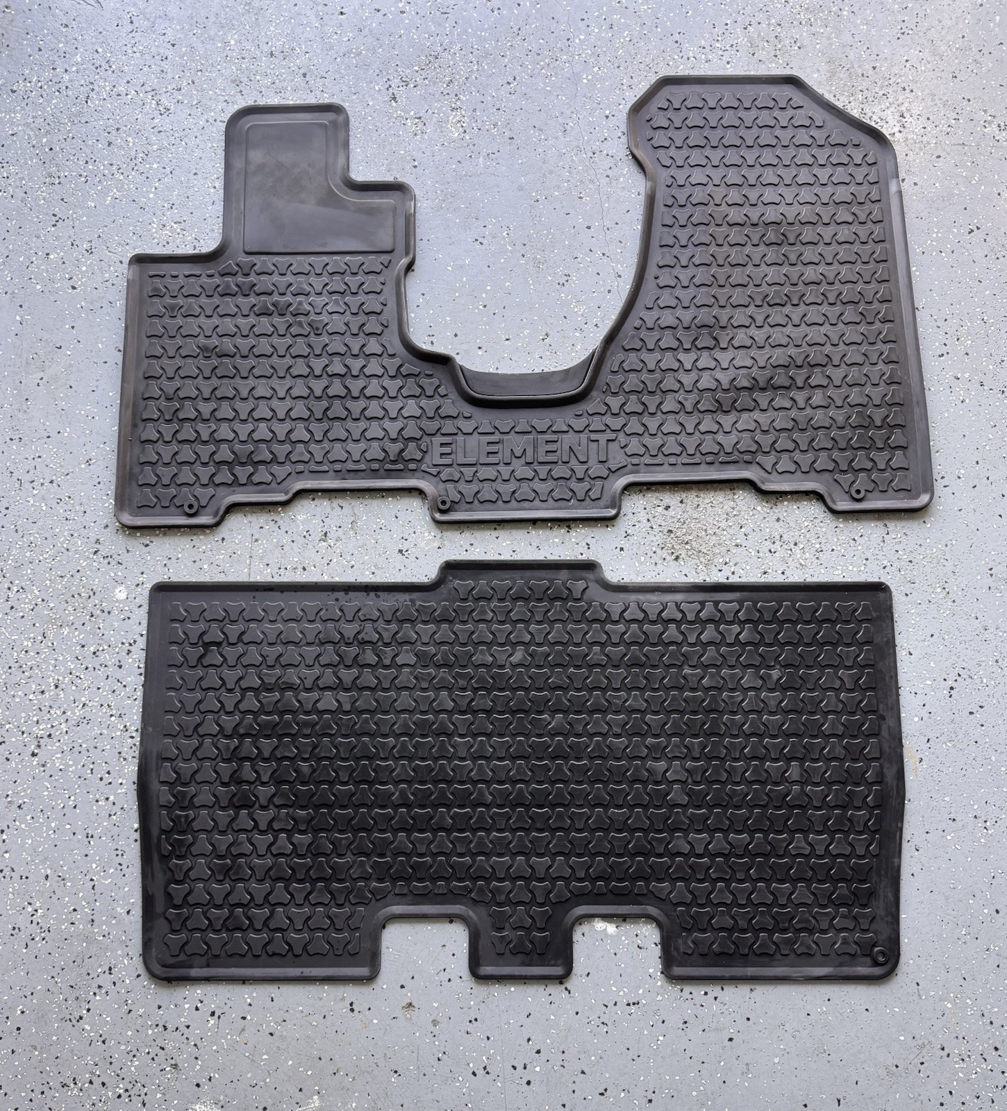 2003-2008 Honda Element 1st & 2nd Row Genuine OEM Rubber Floor Mats 2003-2008 Honda Element 1st & 2nd Row Genuine OEM Rubber Floor Mats