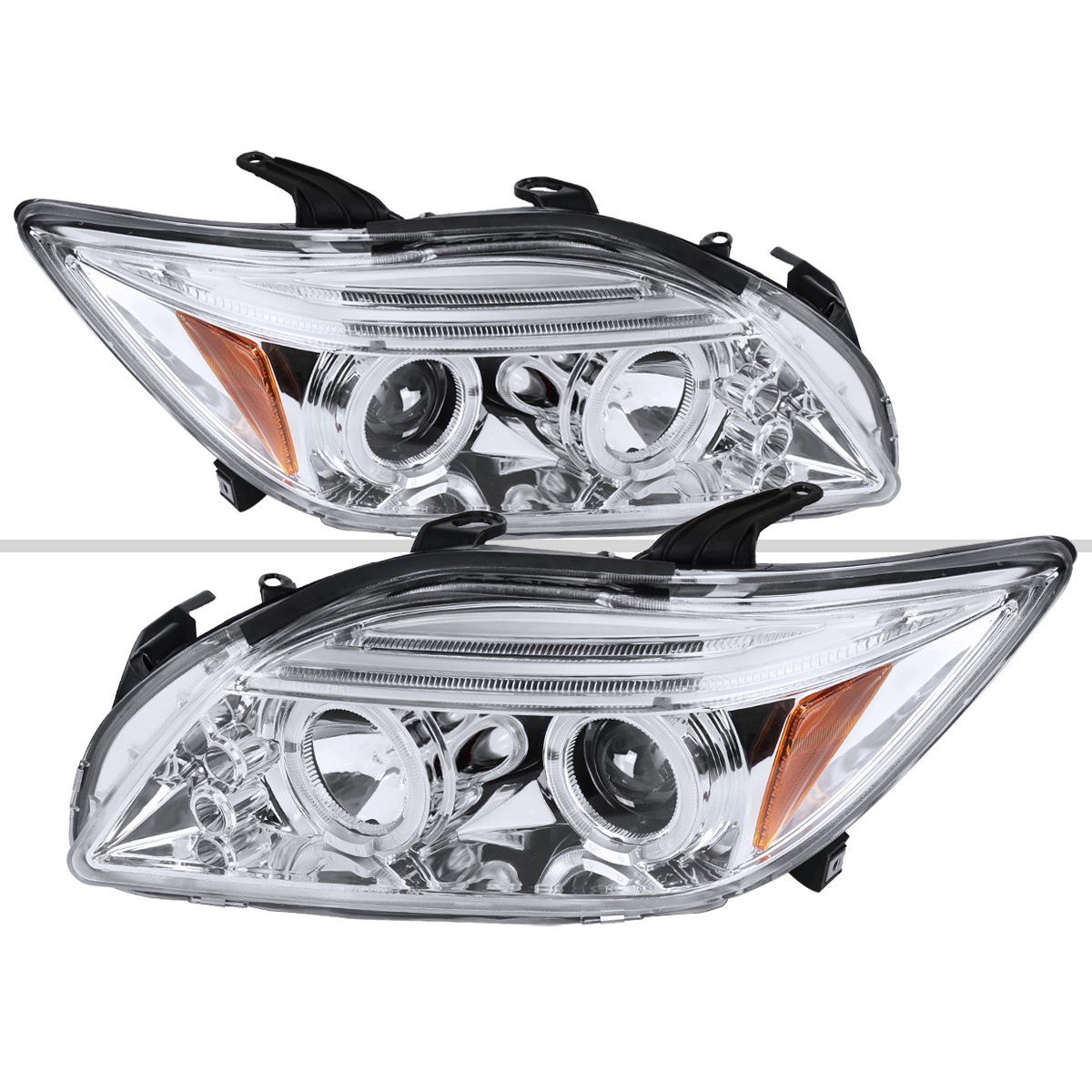 Fit 2005-2010 Scion tC LED Halo Projector Headlights Lamps Left+Right 06 07 08