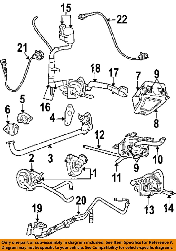 CHRYSLER OEM 95-13 1500 Emission Components-Egr Tube Gasket 5277928