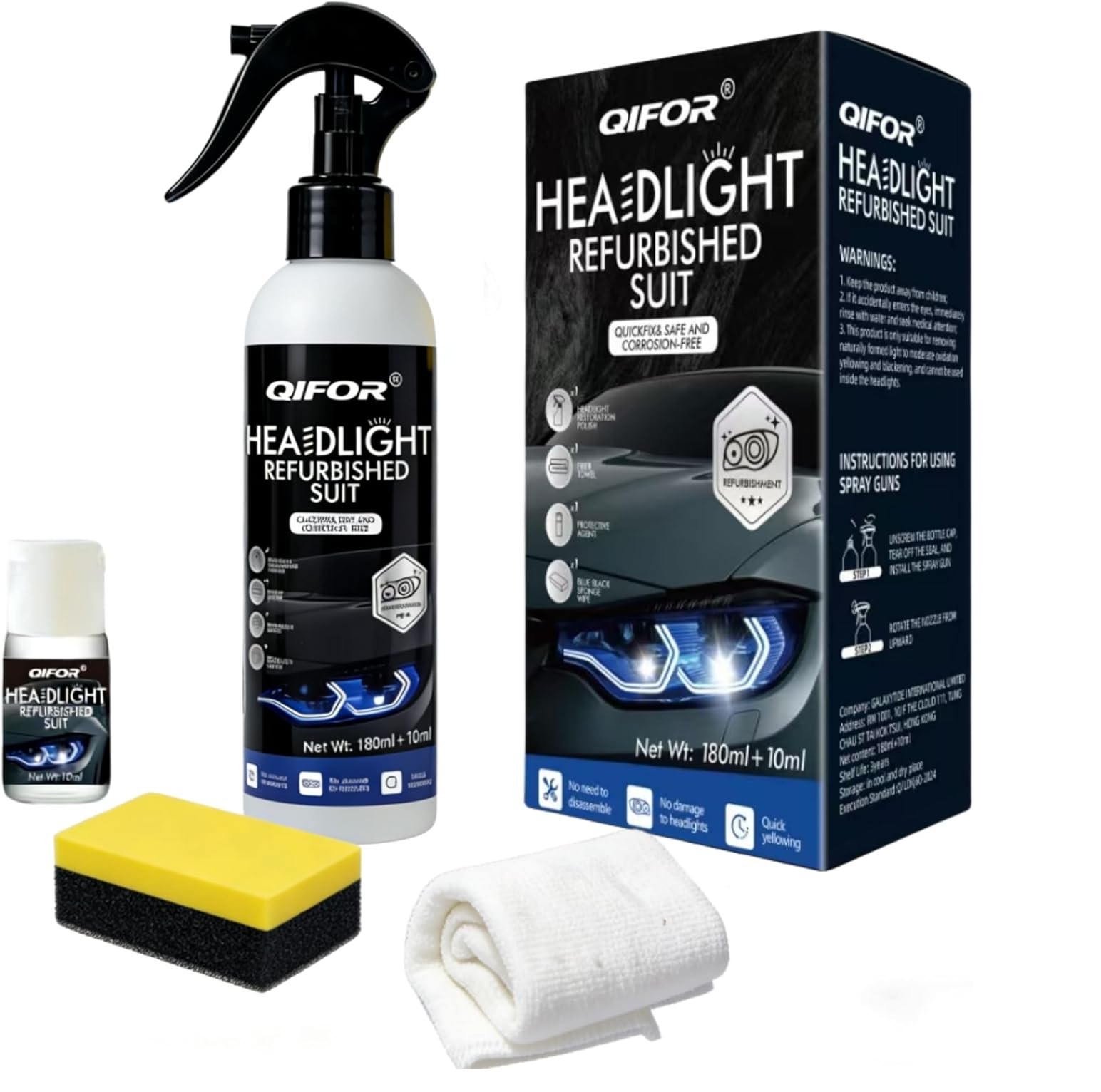 Automotive Headlight Restoration kit,Oxidized and yellowed Automotive headlamps, Automotive Headlight Restoration kit,Oxidized and yellowed Automotive headlamps,