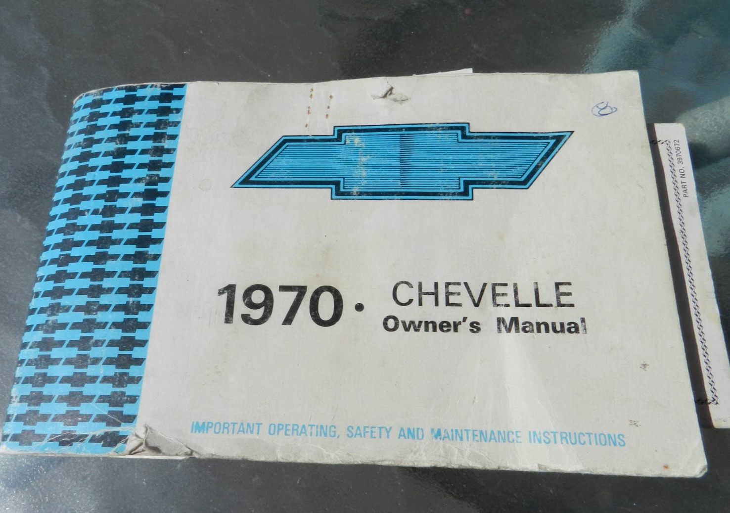 1970 Chevy Chevelle Owners Manual w/ Protect-O-Plate Warranty, Build Sheet READ 1970 Chevy Chevelle Owners Manual w/ Protect-O-Plate Warranty, Build Sheet READ