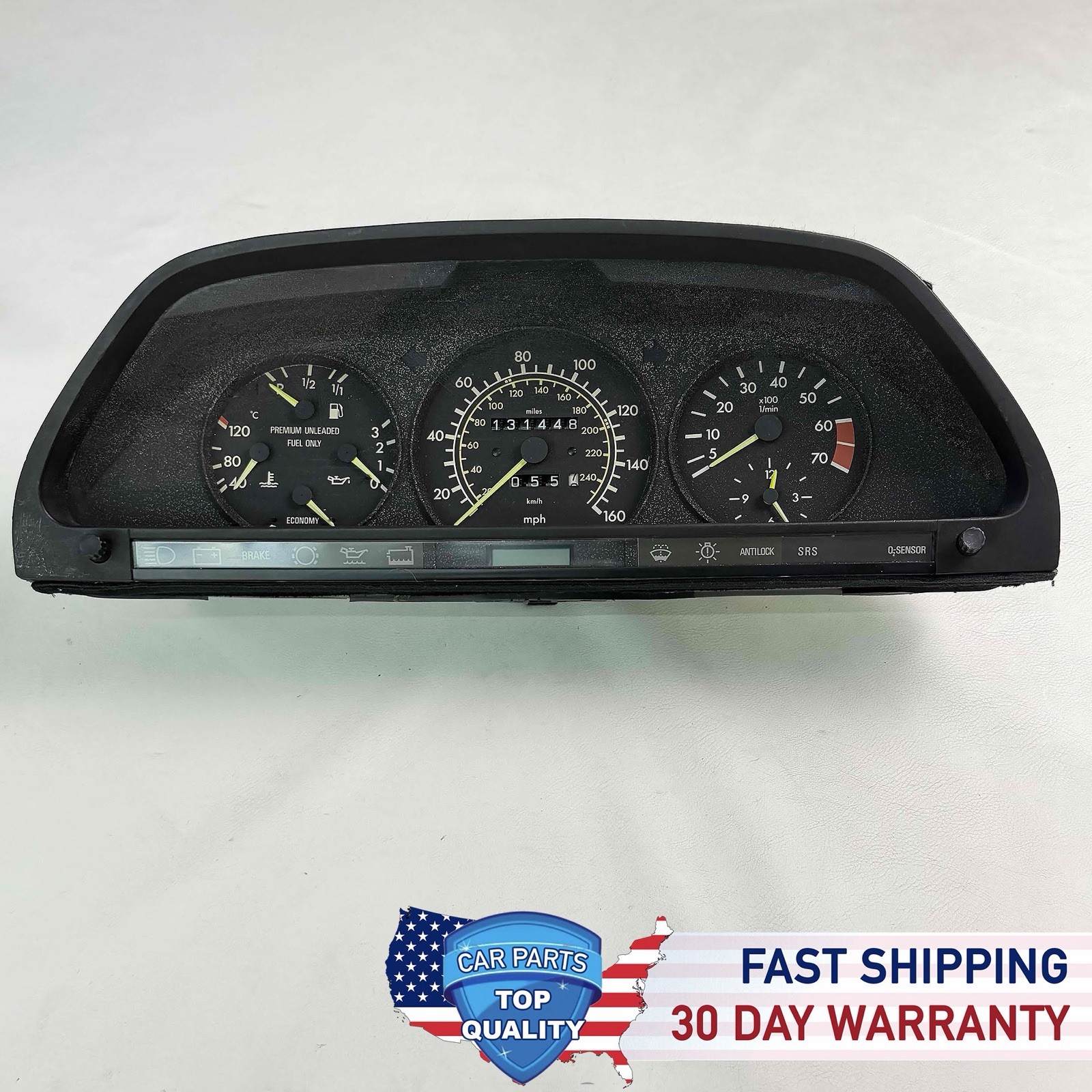 OEM 1986-1991 Mercedes W126 560SEL Speedometer Cluster 160MPH 132k 1265424257 OEM 1986-1991 Mercedes W126 560SEL Speedometer Cluster 160MPH 132k 1265424257