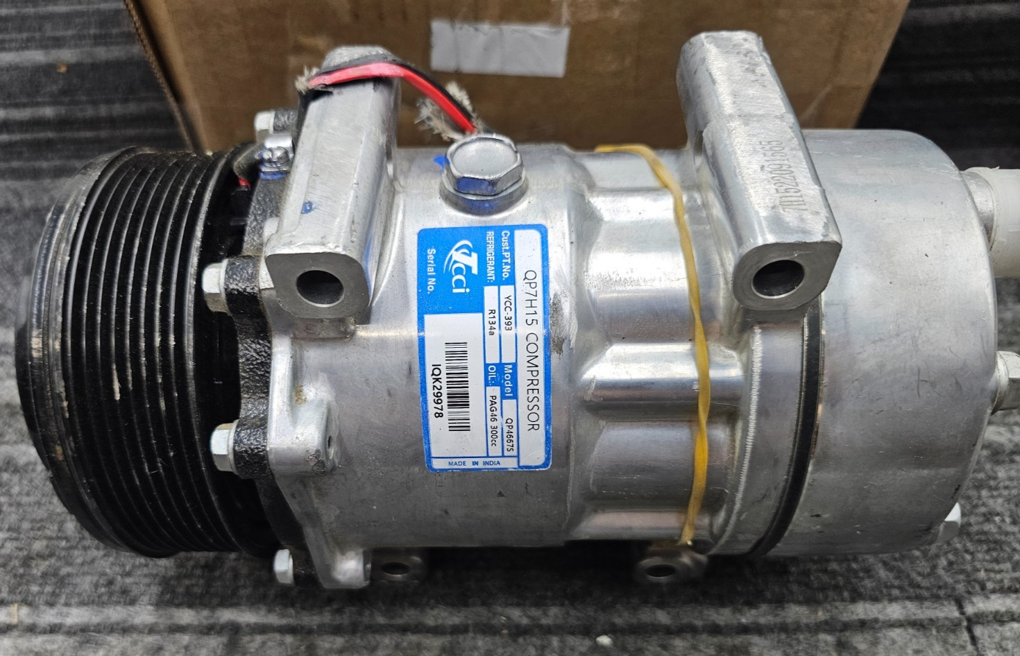 (QTY 1)  TCCI AC QP7H15 Compressor Model QP4667S Refrigerant R134a