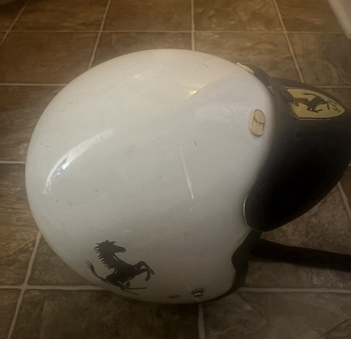 Vintage Ferrari Helmet Vintage Ferrari Helmet