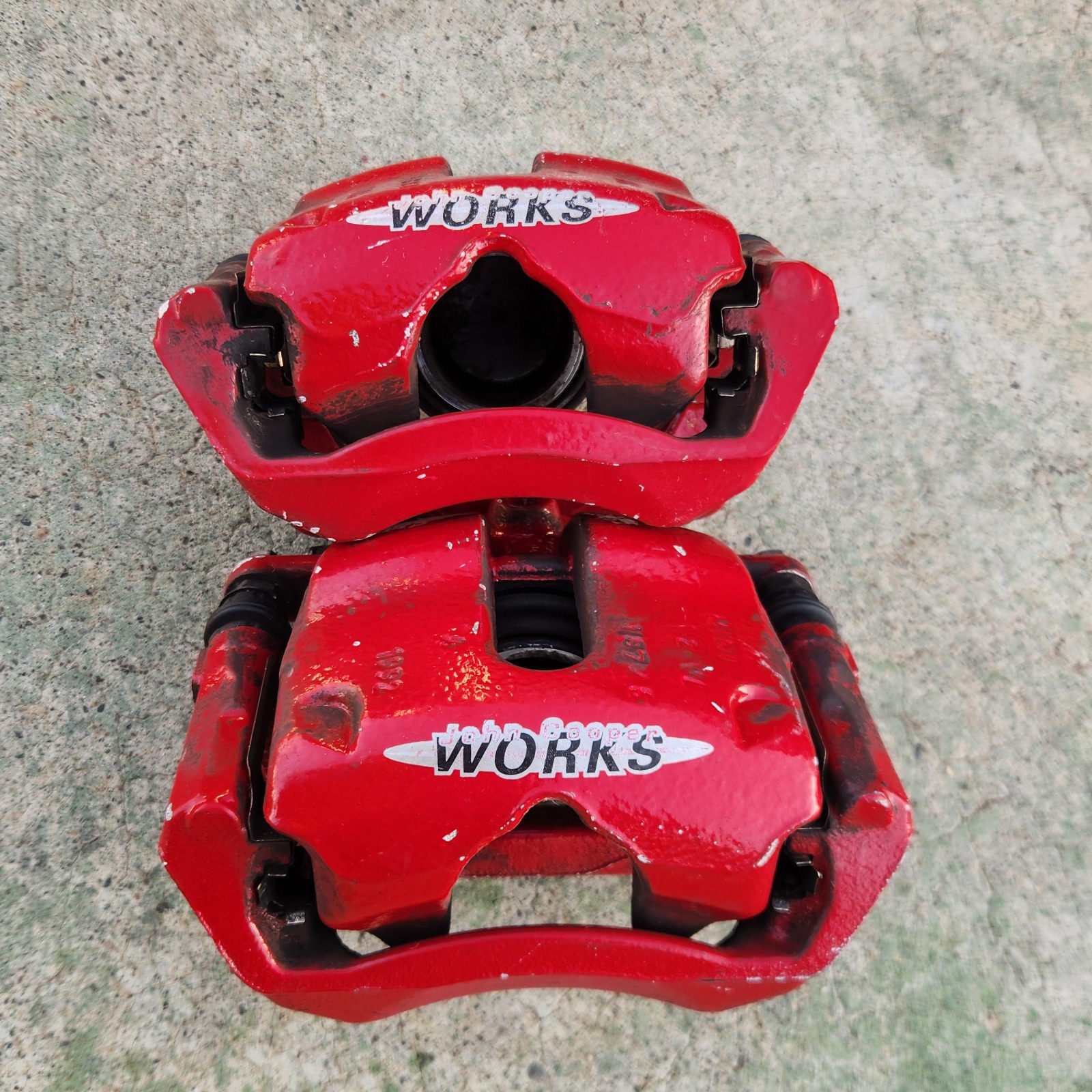 04-08 Mini Cooper R53 John Cooper Works JCW Front Brake Caliper Pair OEM 