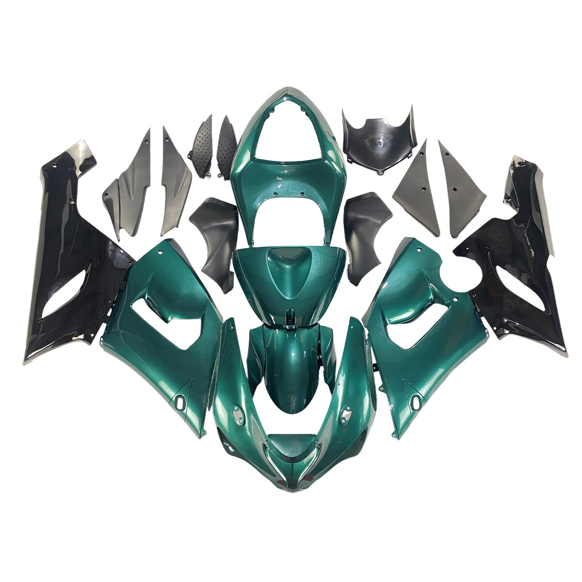 Injection Full Bodywork For Kawasaki Ninja ZX6R 2005 2006 Fairings Pearl Teal