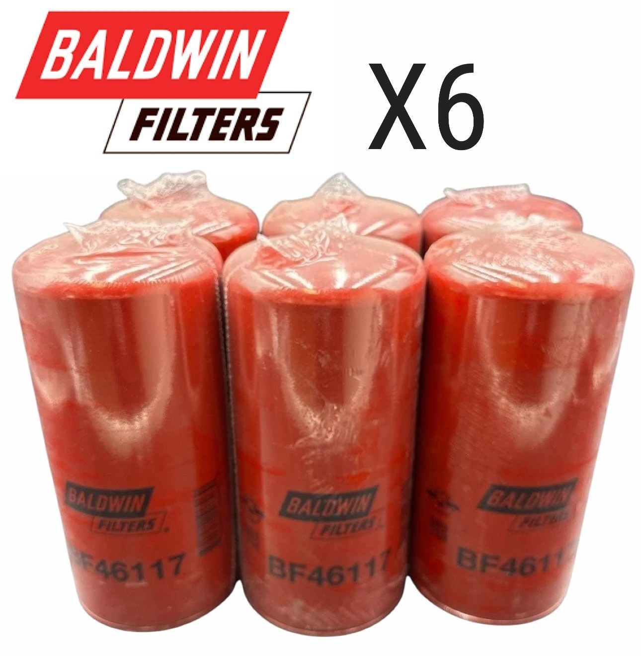 NEW X6 Baldwin BF46117 Baldwin Fuel Filter Volvo 22474709, 22094967, FF42128NN