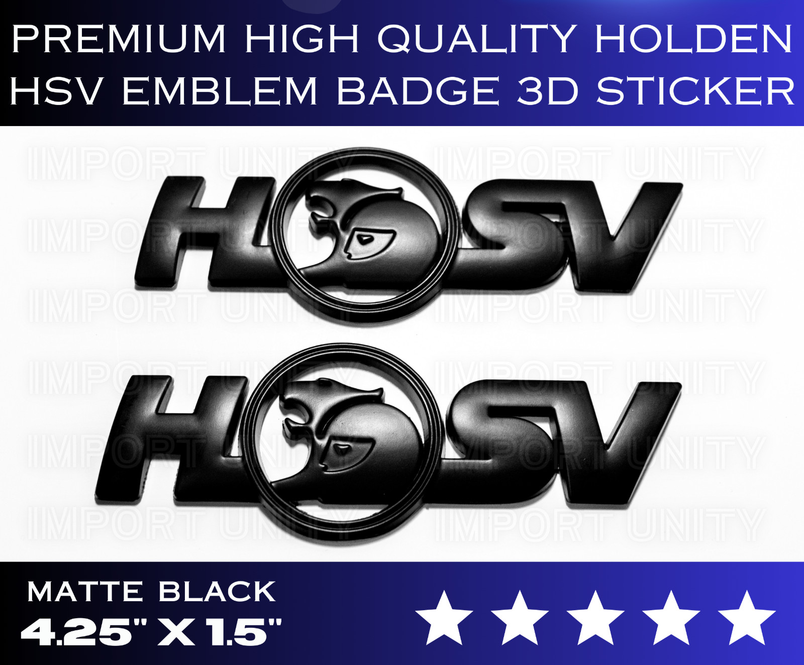 2X PREMIUM HOLDEN HSV Emblem Badge 3D Sticker For Trunk Tailgate PONTIAC GTO G8 2X PREMIUM HOLDEN HSV Emblem Badge 3D Sticker For Trunk Tailgate PONTIAC GTO G8
