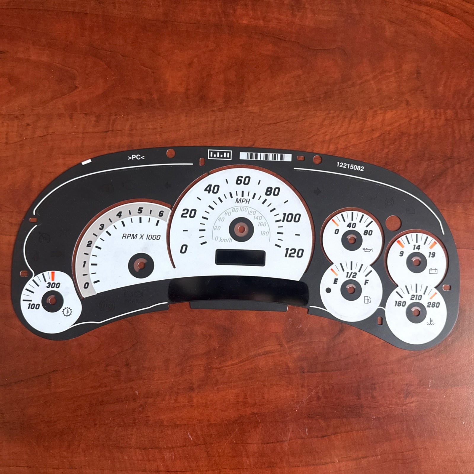 2003-2006 GMC Hummer H2 OEM Cluster Overlay “ONLY” 2003-2006 GMC Hummer H2 OEM Cluster Overlay “ONLY”