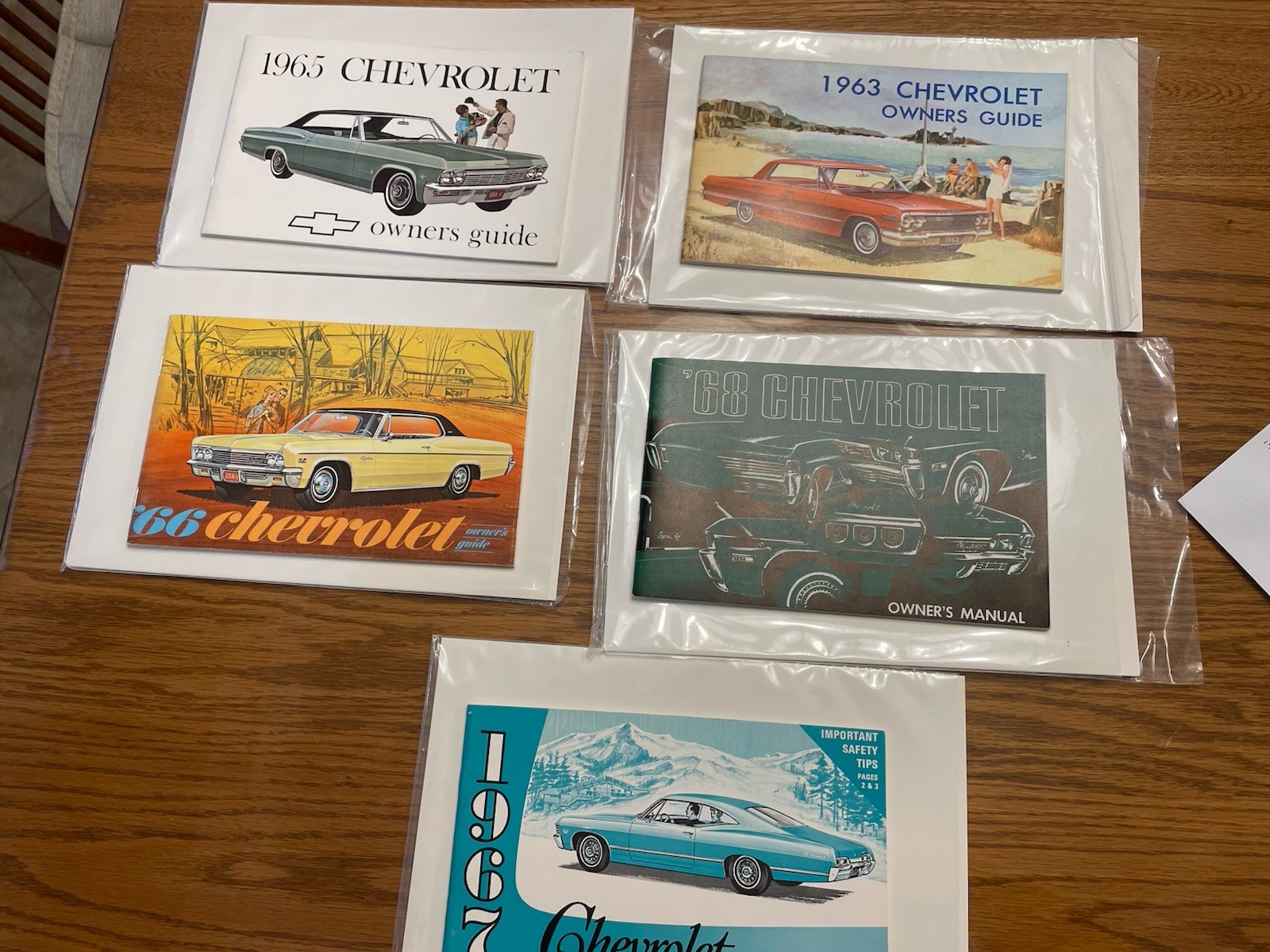 1963,65,66,67,68 Chevrolet Owners Manuals 1963,65,66,67,68 Chevrolet Owners Manuals