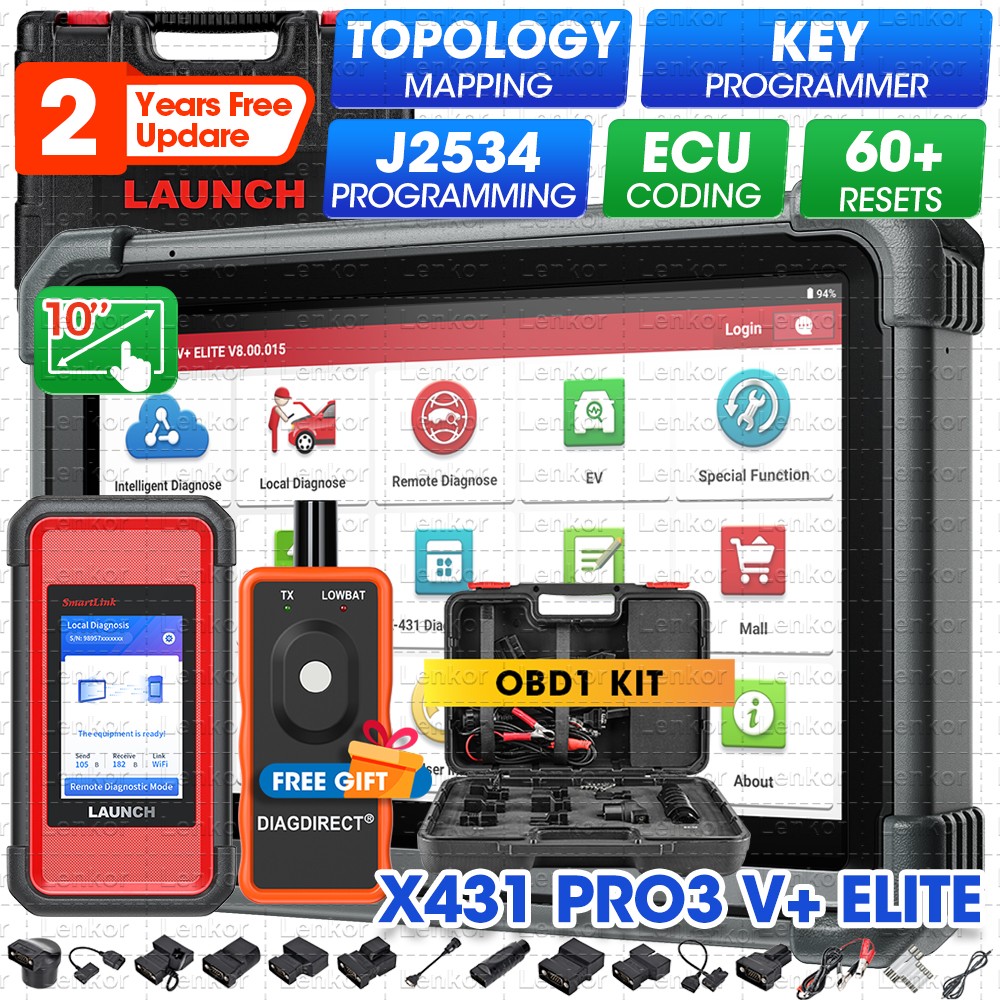 2026 LAUNCH X431 PRO3S+ Elite PRO5 Car Diagnostic Scanner Programming ECU Coding