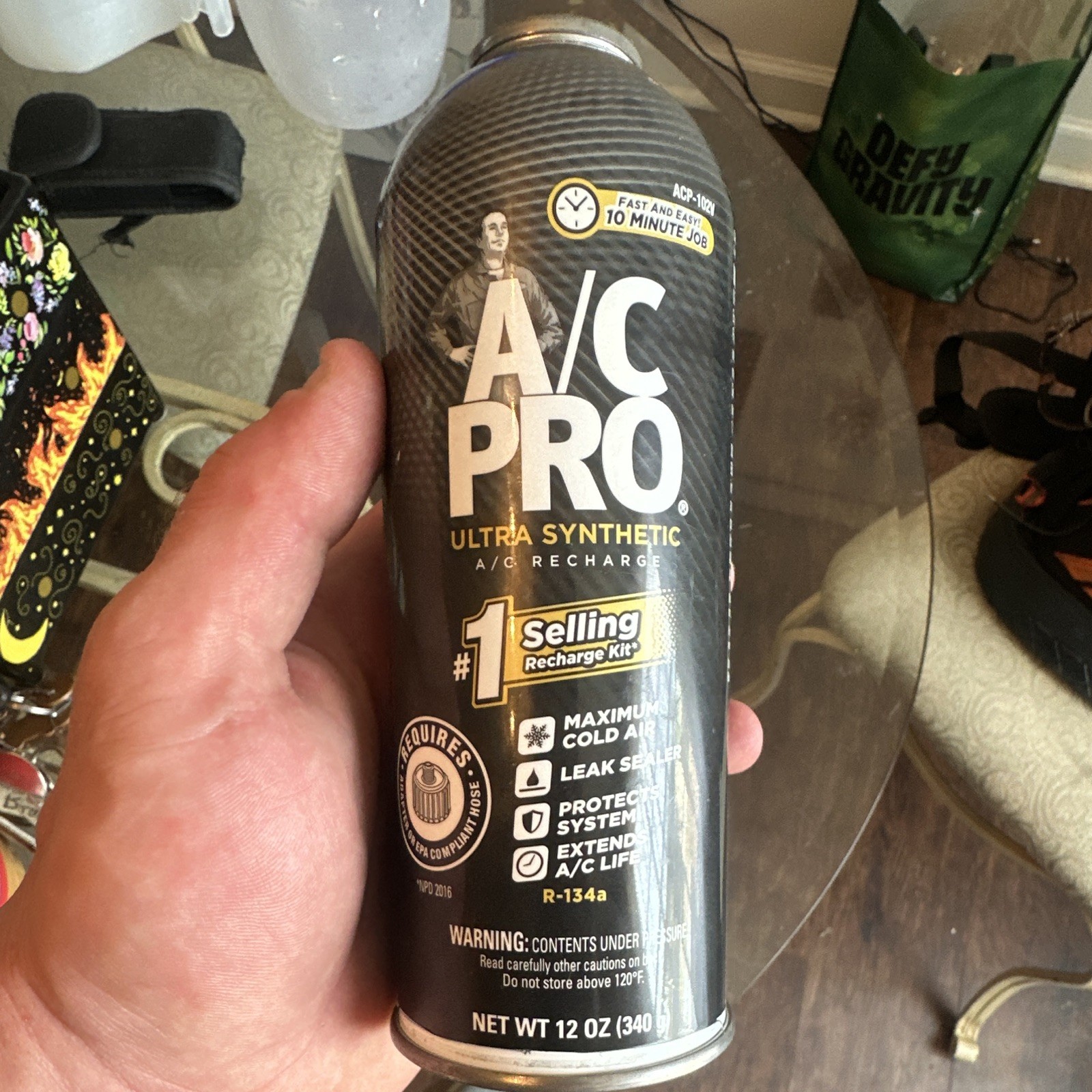 A/C PRO Ultra Synthetic Ac Recharge 12oz Can Air Conditioner A/C PRO Ultra Synthetic Ac Recharge 12oz Can Air Conditioner
