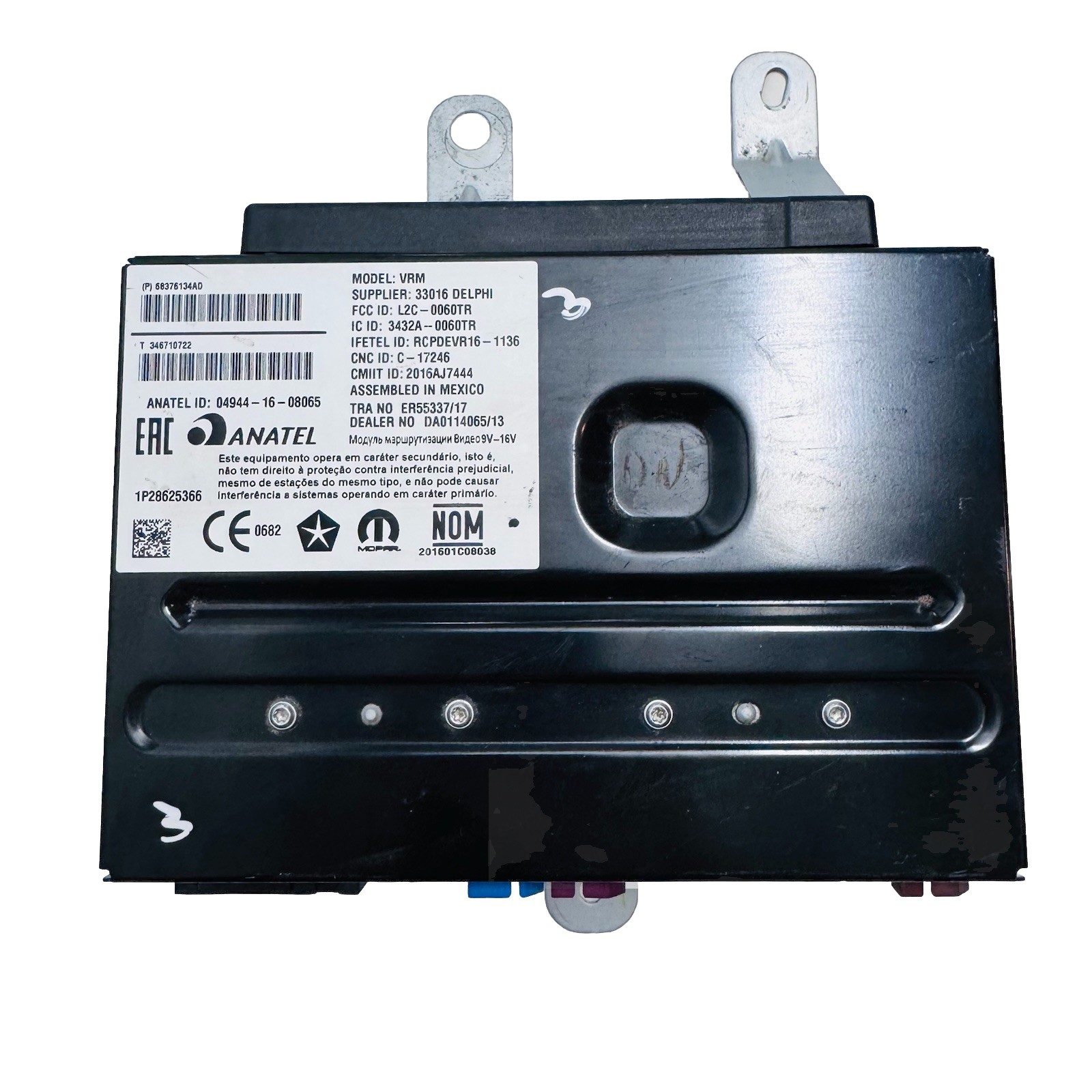 🪩 2018 2019 2020 2021 CHRYSLER PACIFICA VIDEO ROUTER MODULE 68376134AD OEM